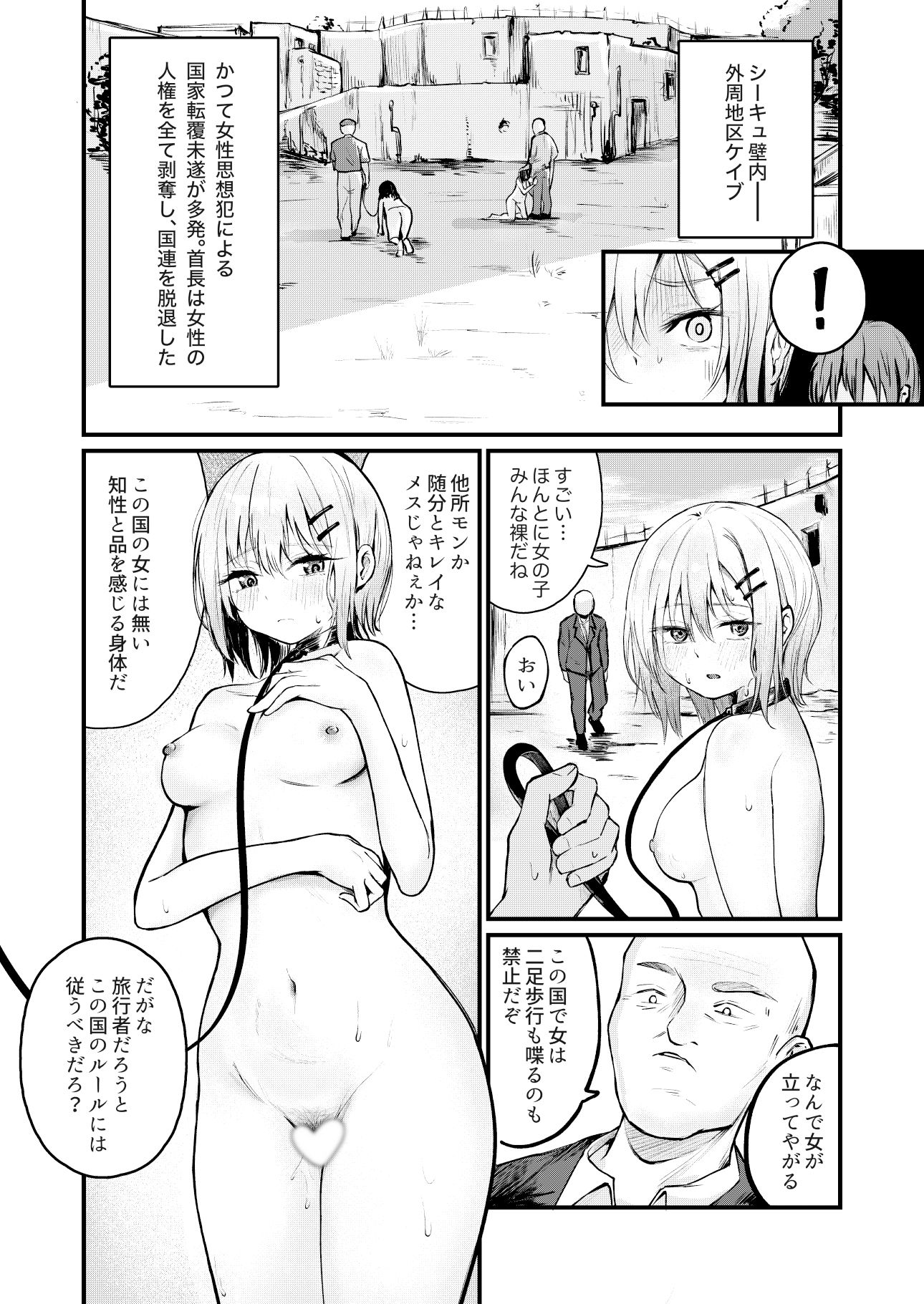 女性の権利が失われた国 サンプル8ページ目