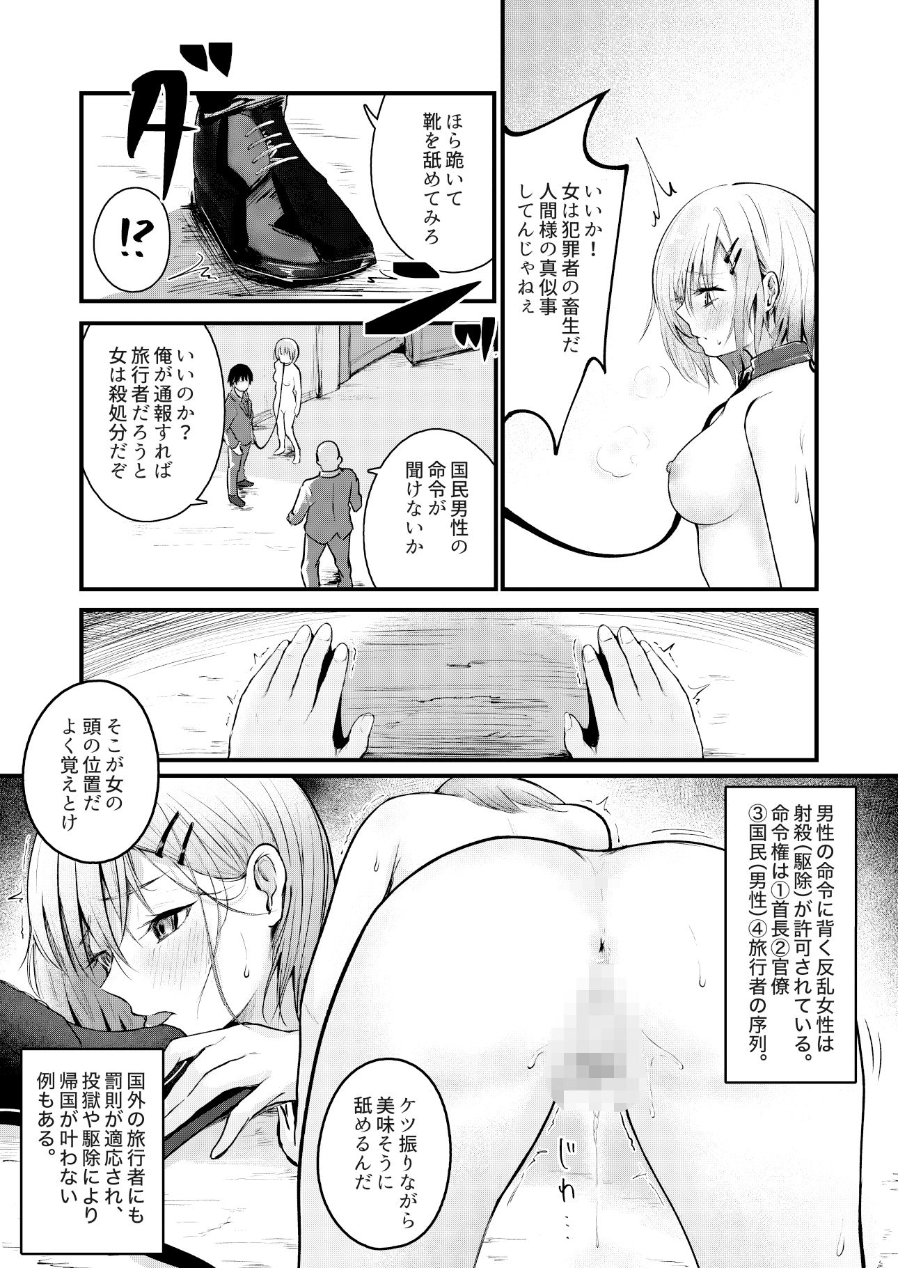 女性の権利が失われた国 サンプル9ページ目