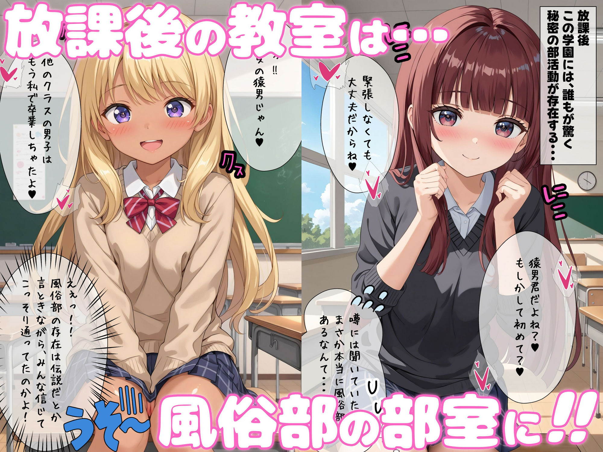 ようこそリピート100％の風俗学園へ！ サンプル1ページ目