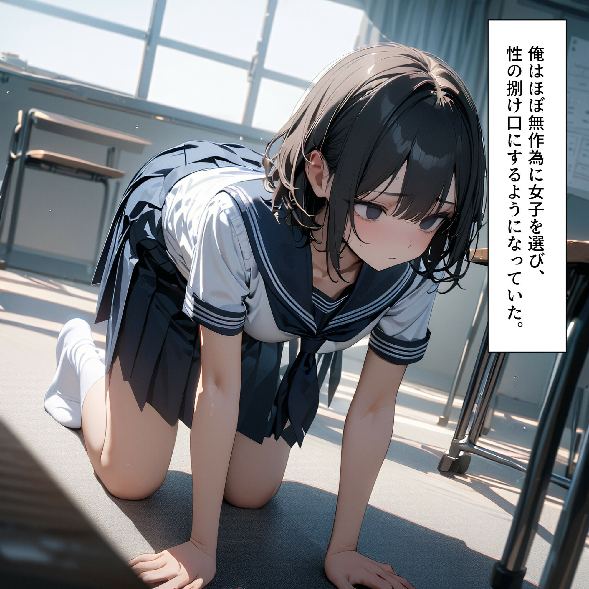 時が止まった学校で3 サンプル4ページ目