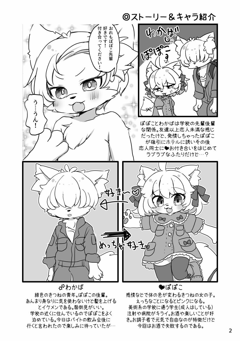 ぽぽこ酔いどれ中 サンプル1ページ目