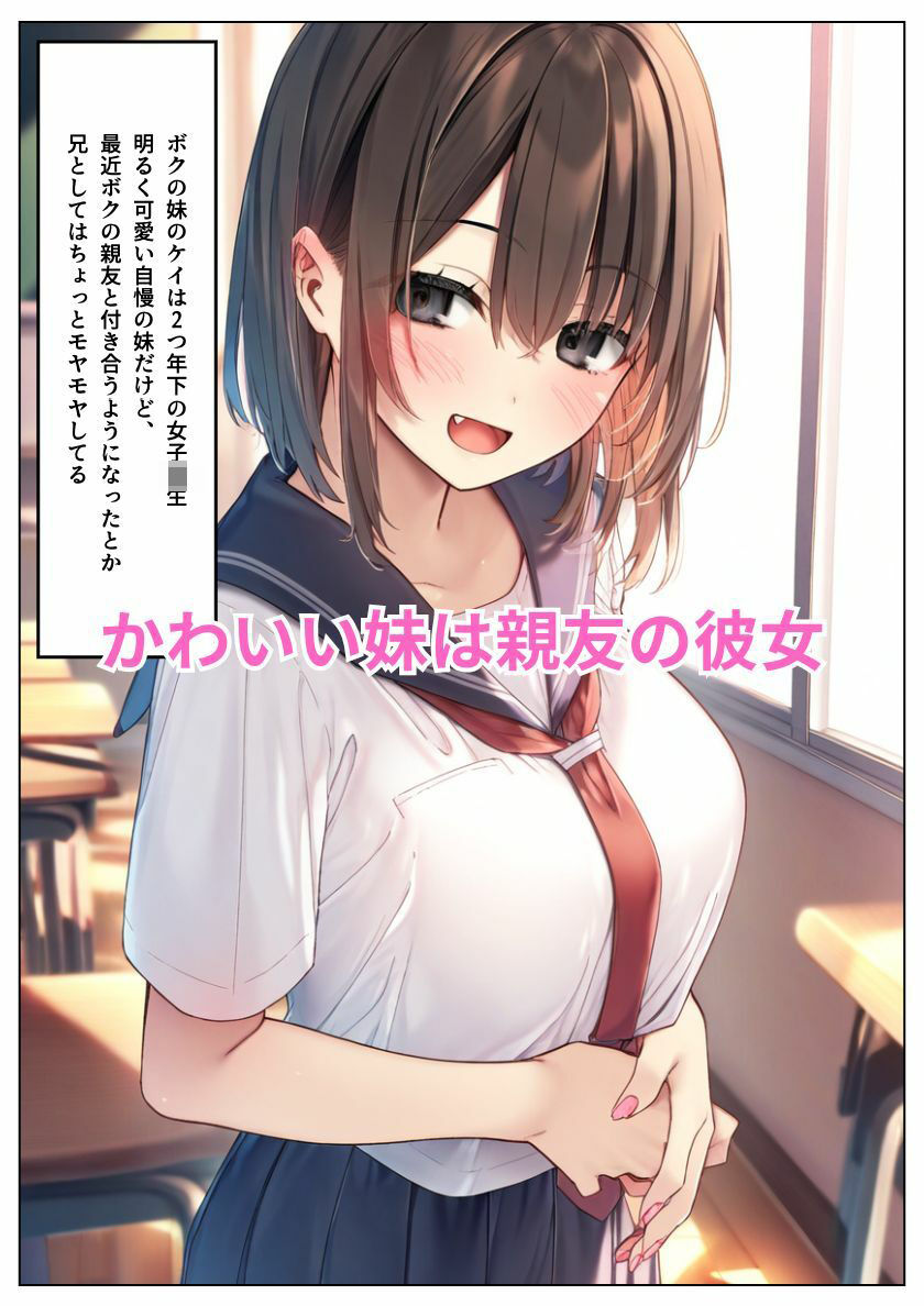 親友JK彼女はボクの妹！二人のエッチ目撃でシスコン目覚め近親相姦寝取りで奪い返す:本編76P＋おまけ187枚 サンプル1ページ目