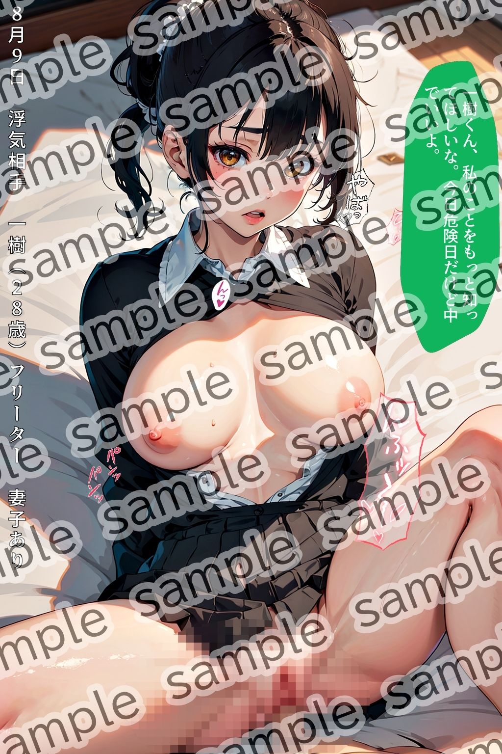 清楚でポニーテールの似合うコスプレ好きの僕の彼女さゆり（21歳）が実はただのビッチだった件 〜制服編vol.1〜 サンプル8ページ目