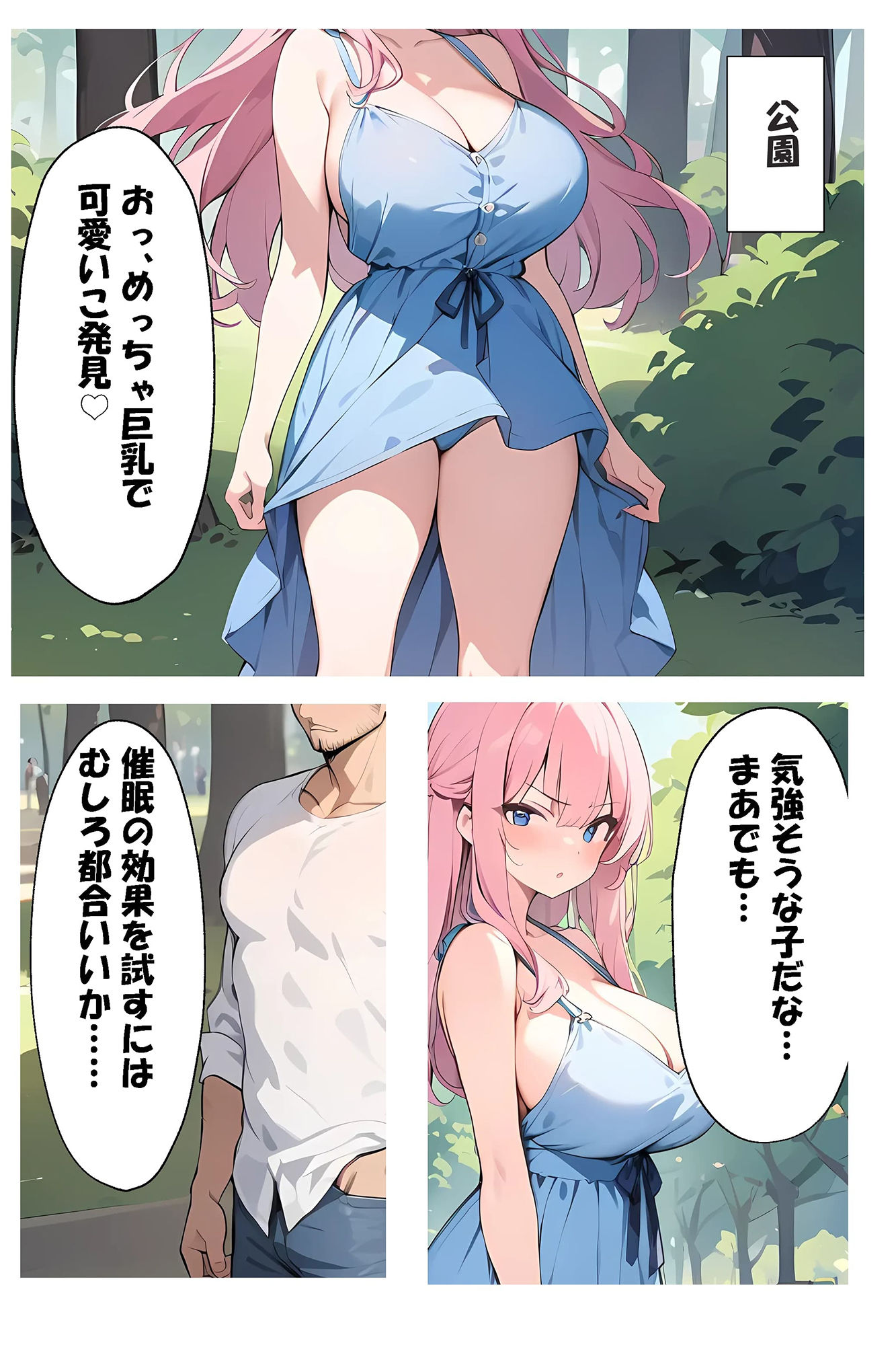 催〇アプリを手に入れたので、ご近所さんたちとえっちしてみた サンプル3ページ目