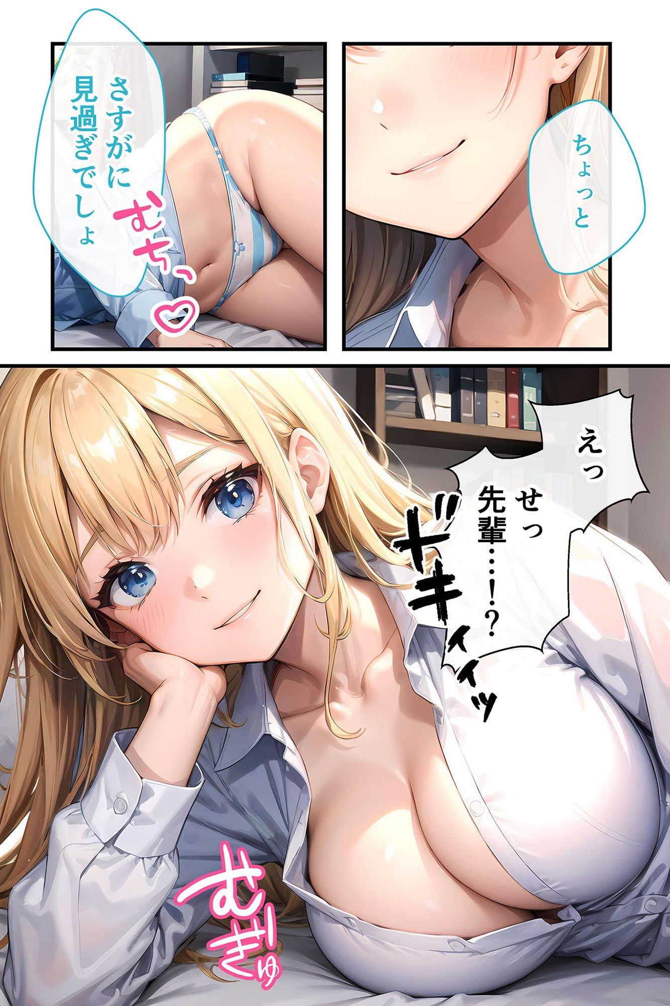 いちゃLOVE純情ベッドルーム 〜飲み会後、美人な先輩にお持ち帰りされて〜 サンプル2ページ目