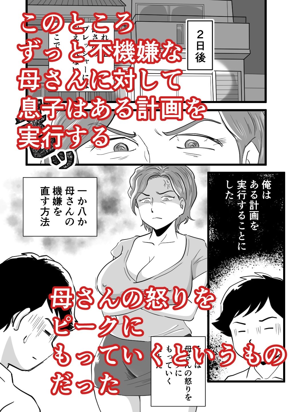 機嫌の悪い母を幸福にさせた息子 サンプル2ページ目