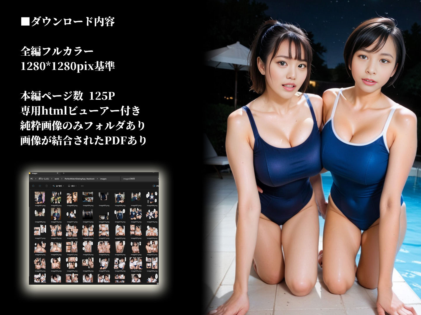 希望設定完全マッチングアプリ 卒業アルバムから召喚レズカップルと妊活ハーレム編 サンプル7ページ目