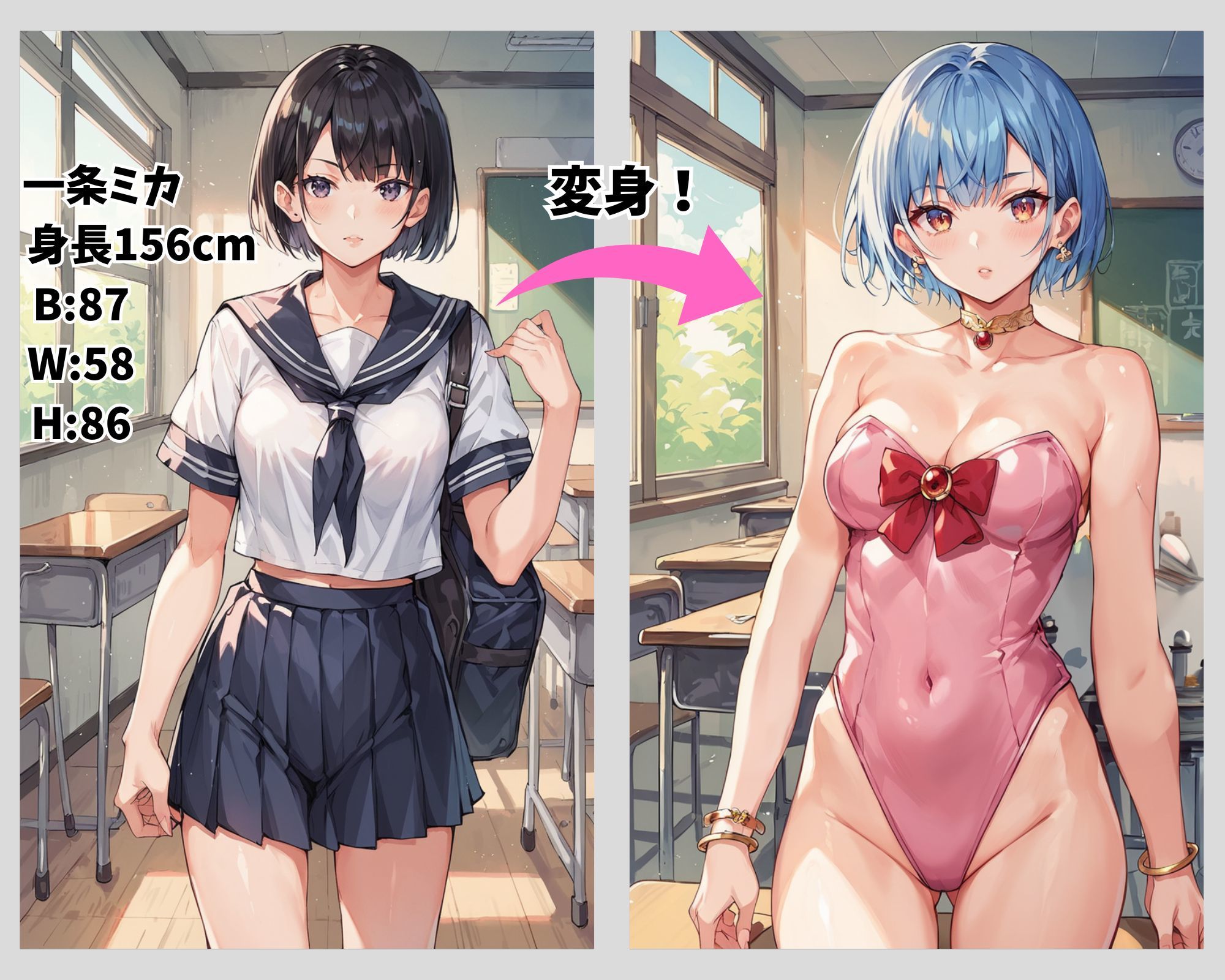 【フルカラーコミック】敗北した女子校生ヒロイン 〜犯●れた変身ヒロイン「ミカ」〜 サンプル1ページ目