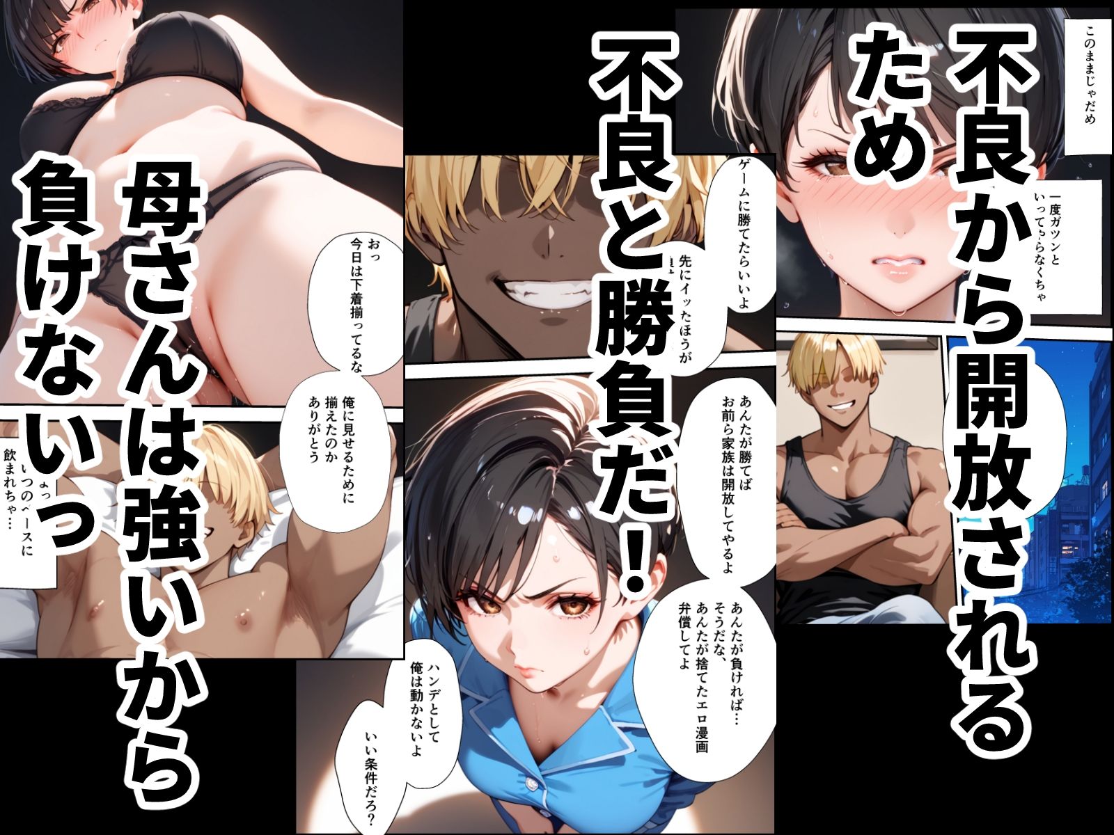 女手ひとつでボクを育ててくれた自慢の母がボクを守るためにいじめっ子の女になる話 サンプル9ページ目