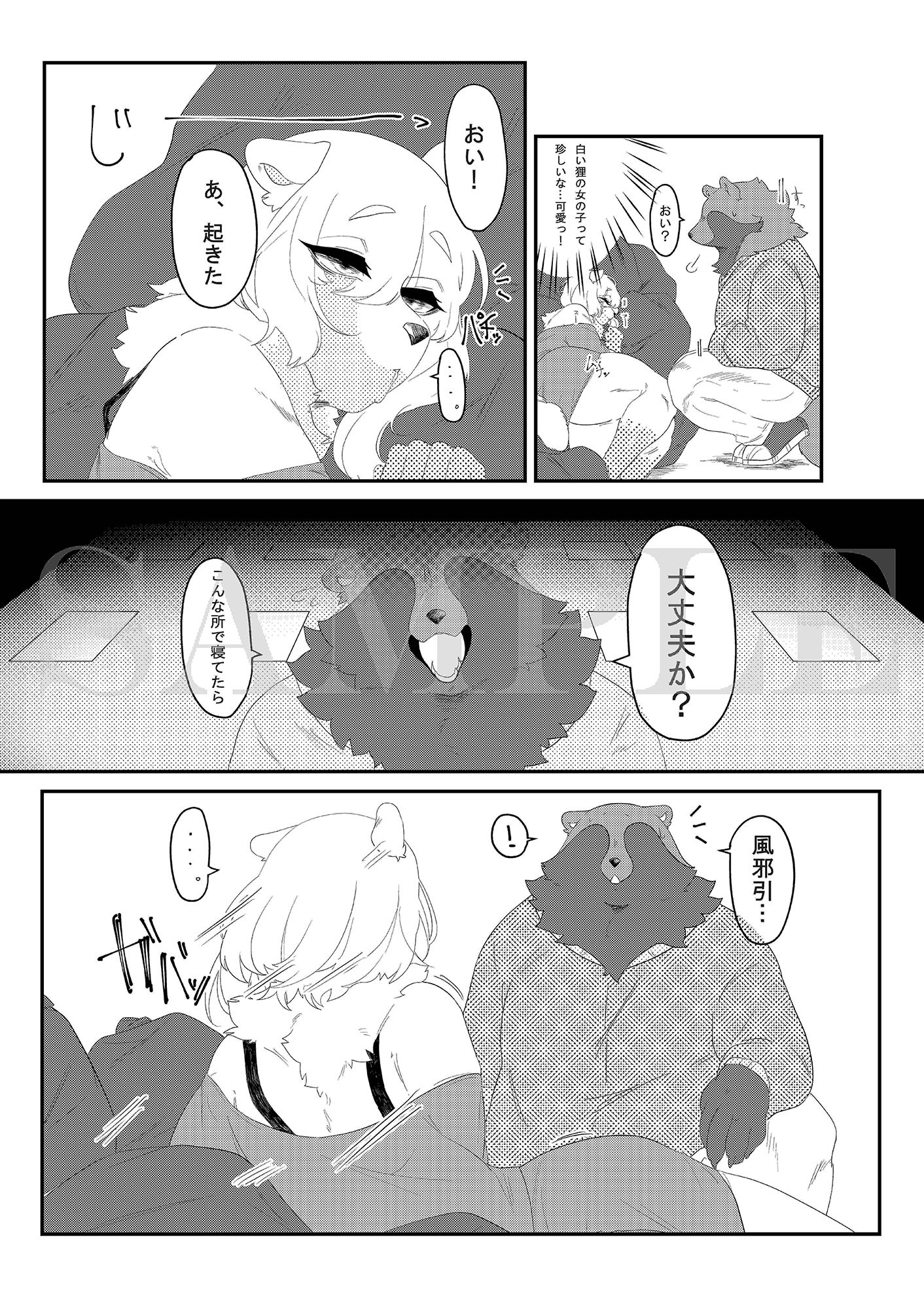 たぬきのたぬきによる狸は狸 サンプル2ページ目