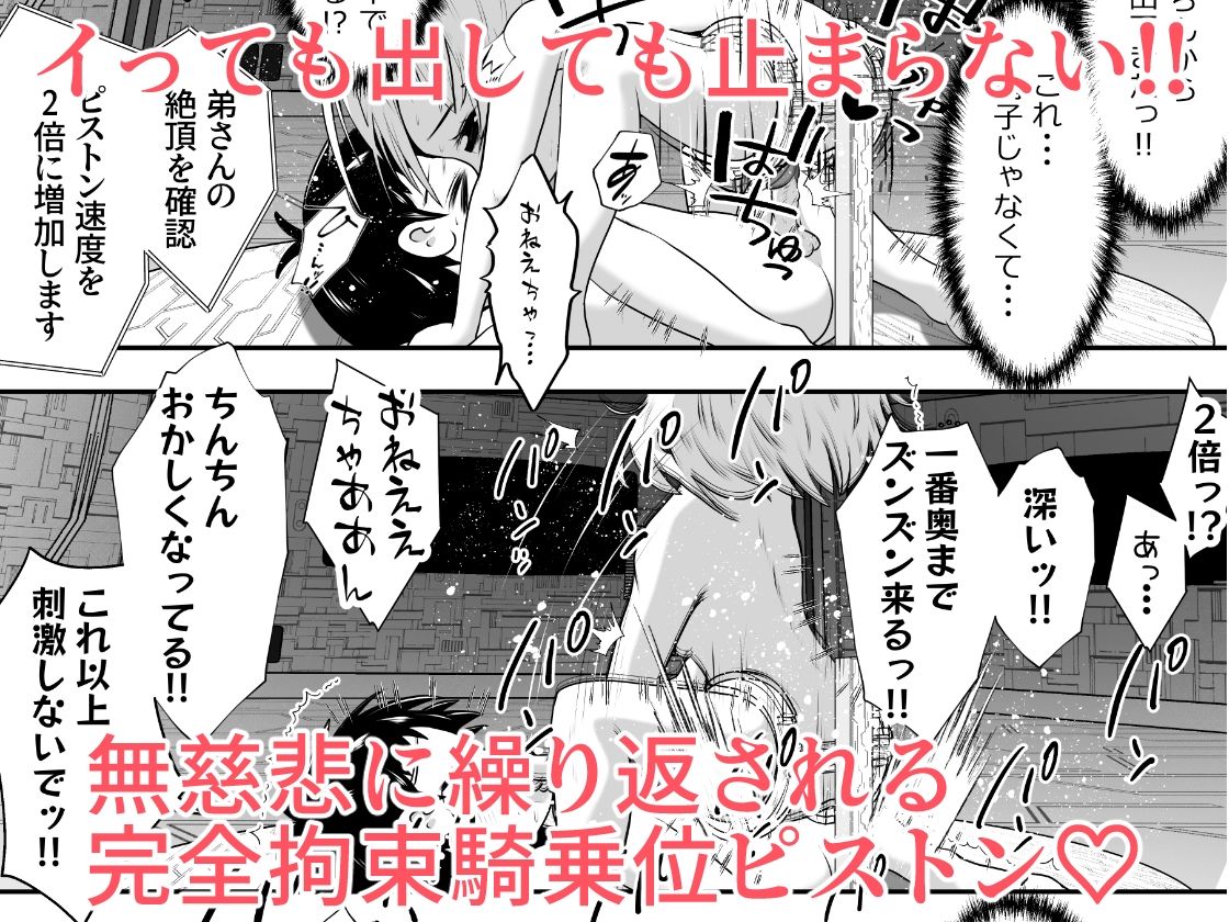 仲良し姉弟が拉致されて拘束されたまま交尾させられるお話 サンプル9ページ目