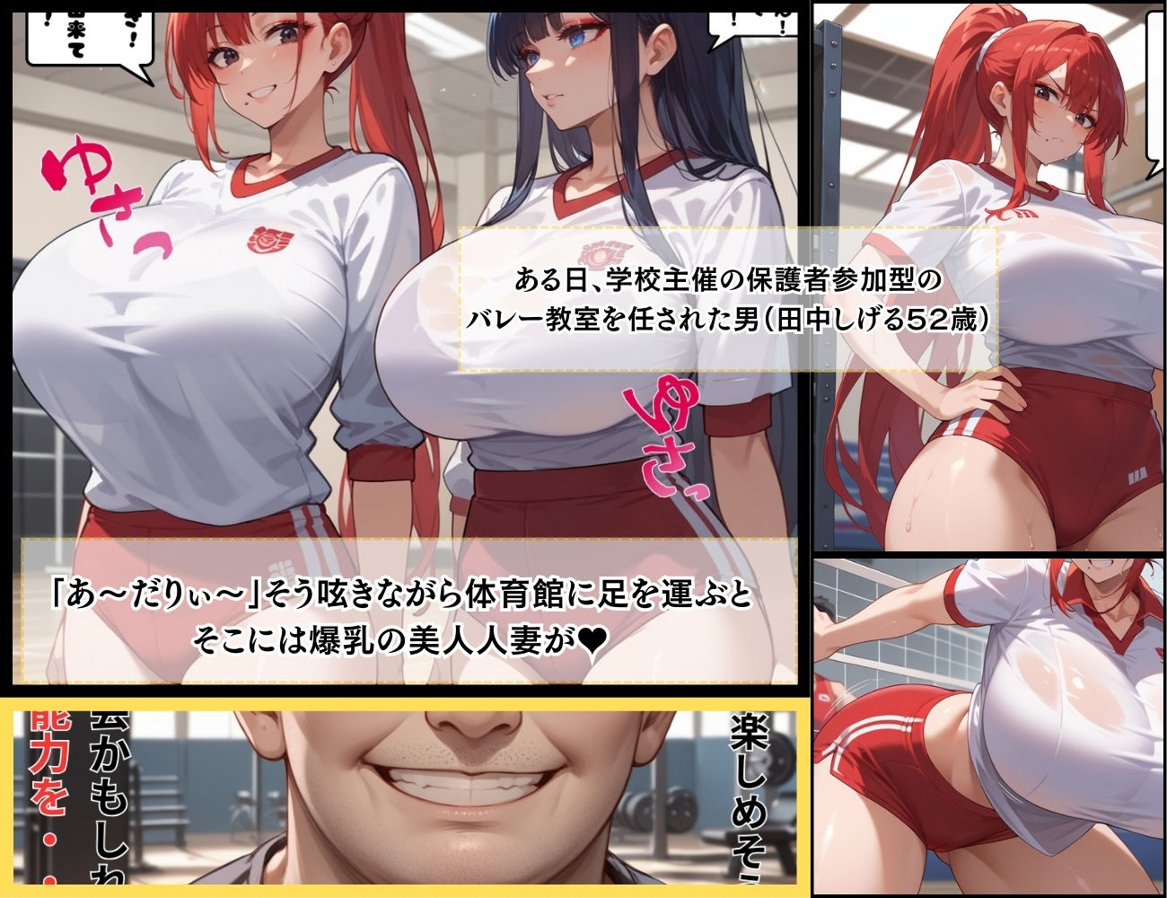 催●支配 人妻おっぱいバレー サンプル1ページ目
