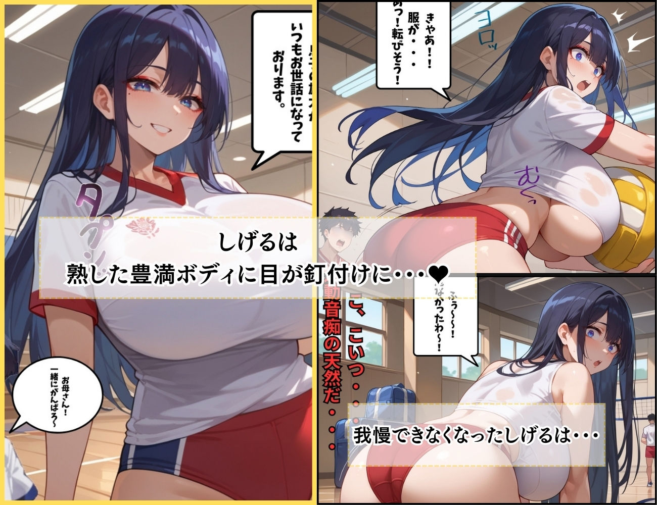 催●支配 人妻おっぱいバレー サンプル2ページ目