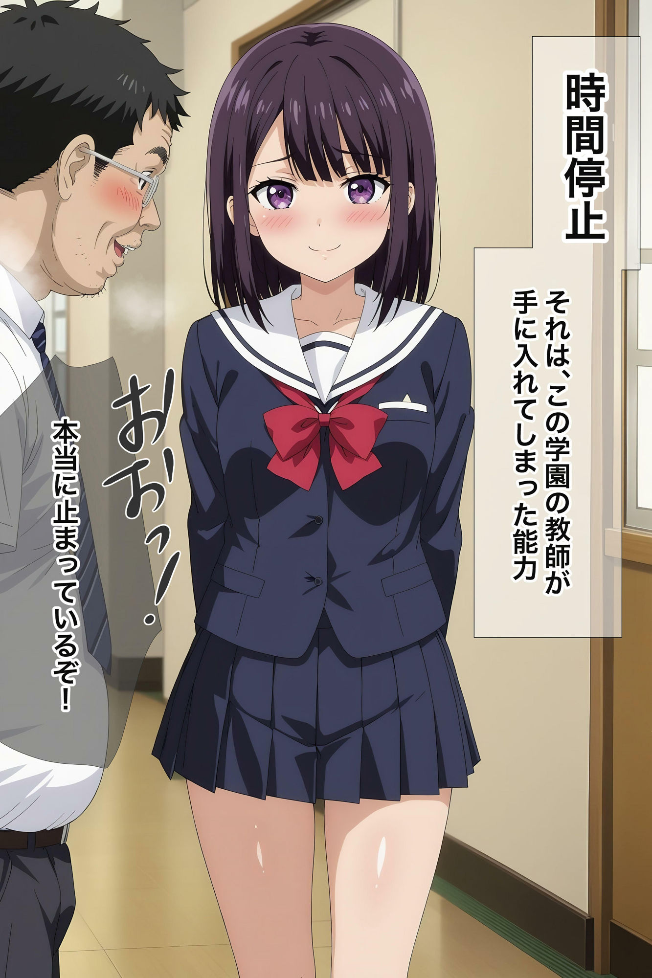 変態教師が時間停止でイタズラ♪ サンプル4ページ目