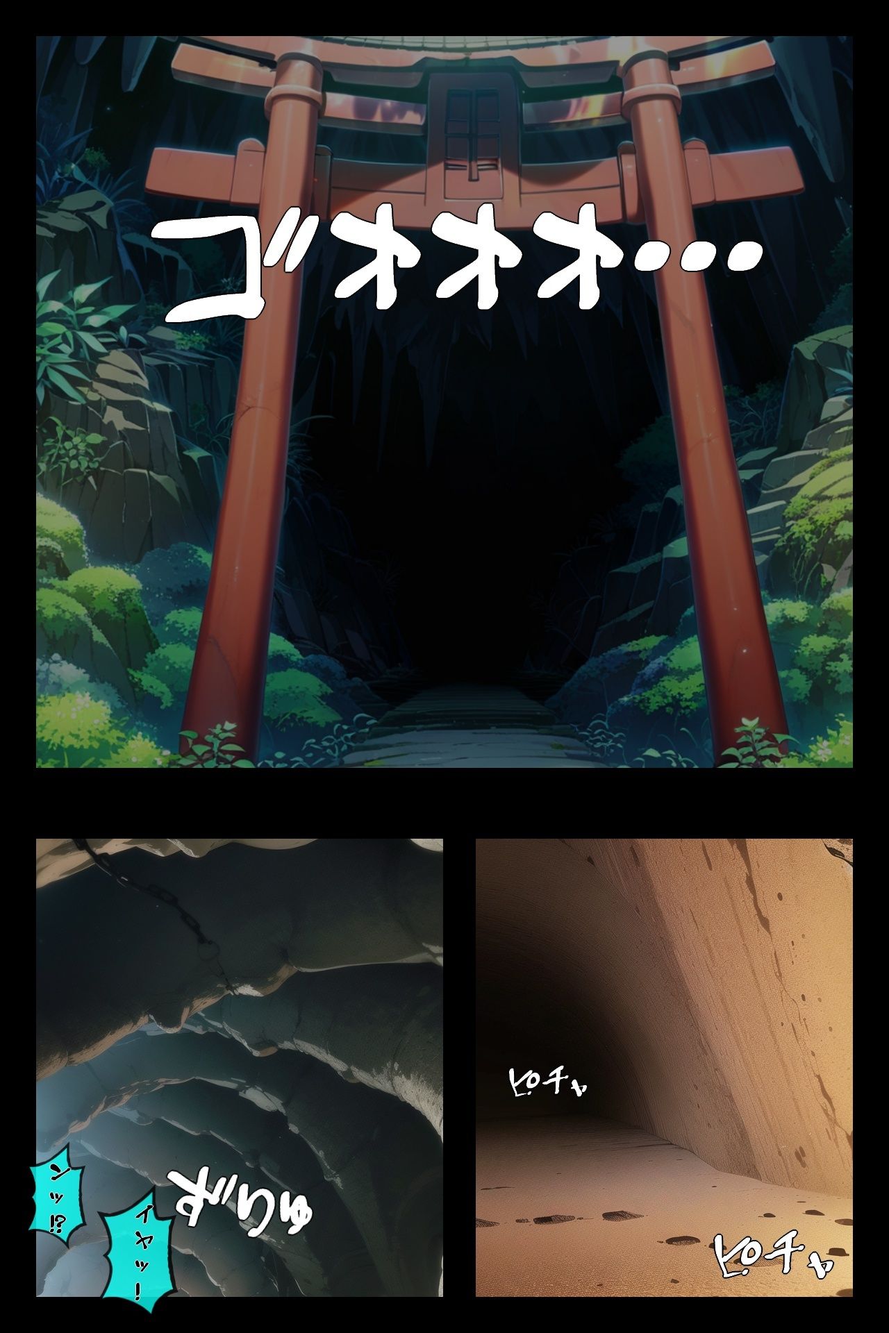 TS巫女は神の触手に犯●れる サンプル1ページ目