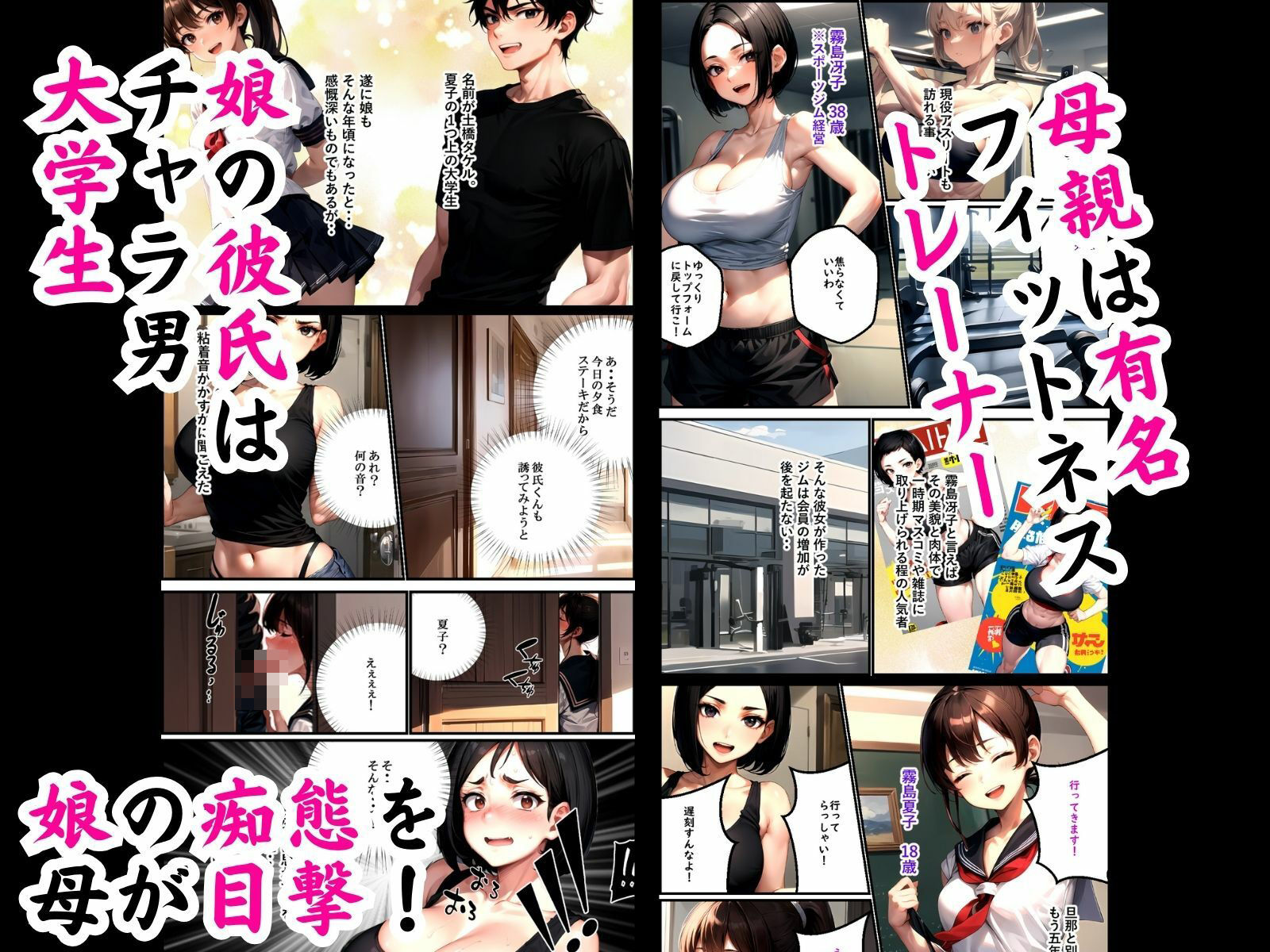 母娘娯楽（ゲーム）〜娘の彼氏に堕とされて〜 母親編 サンプル2ページ目