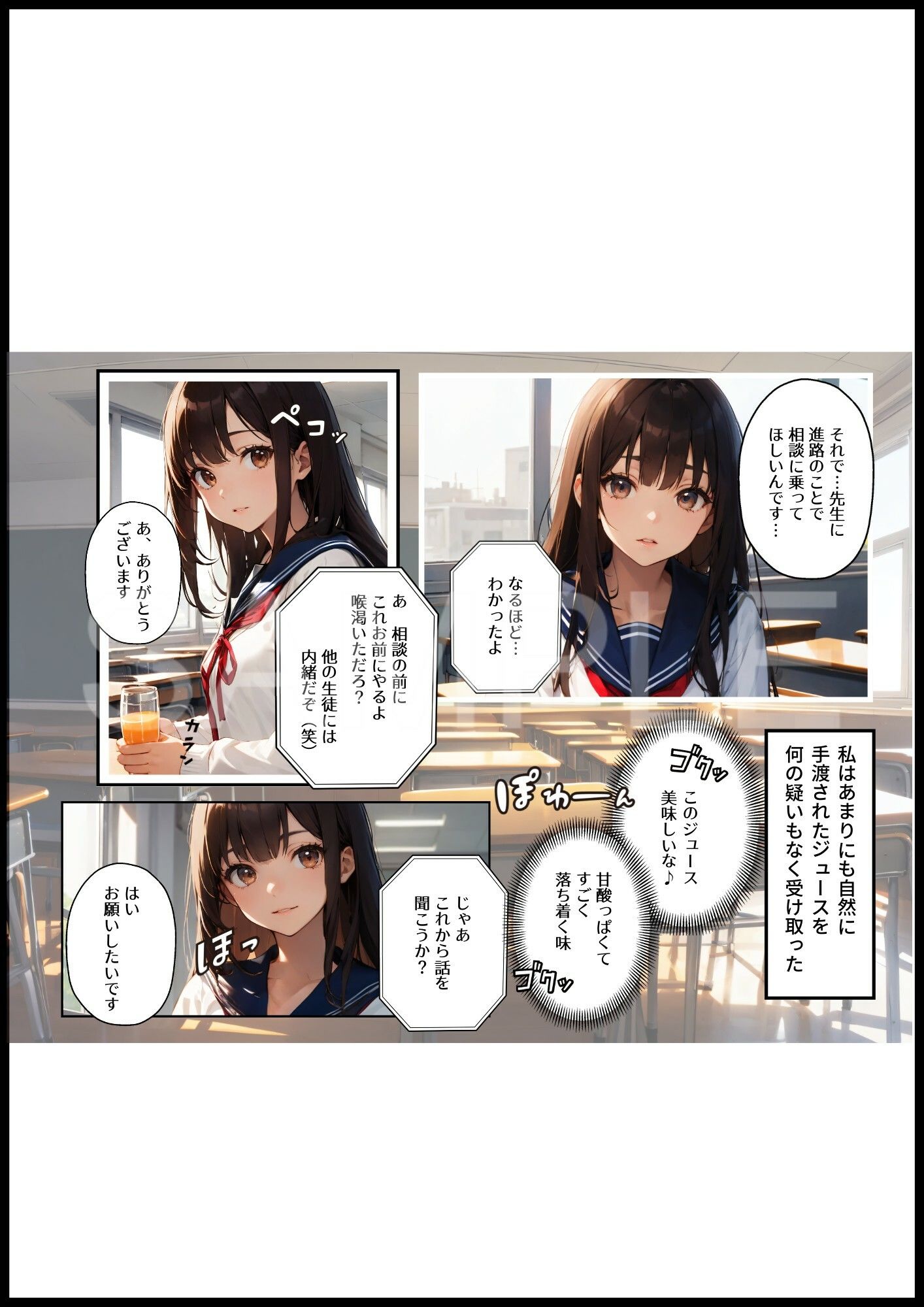 媚薬中出しの件はアフターピルで解決 サンプル1ページ目