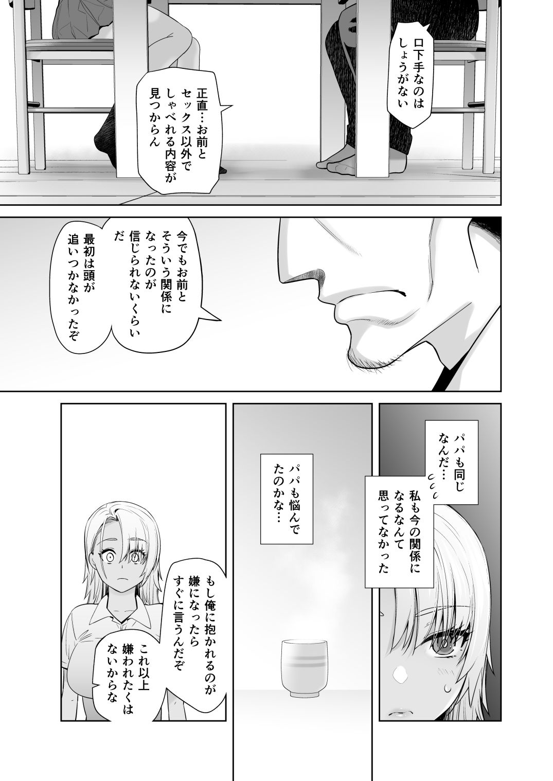 ギャル娘が父親との愛情ックス3 サンプル4ページ目