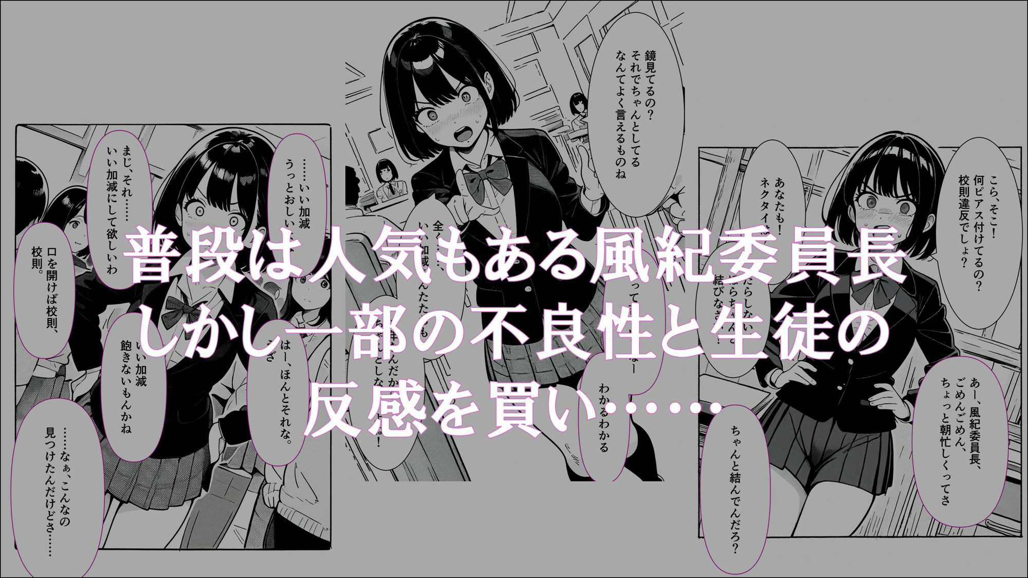 【学生常識改変】風紀委員長から淫乱委員長になった私の記録1 オナニーが当たり前になった日 サンプル1ページ目