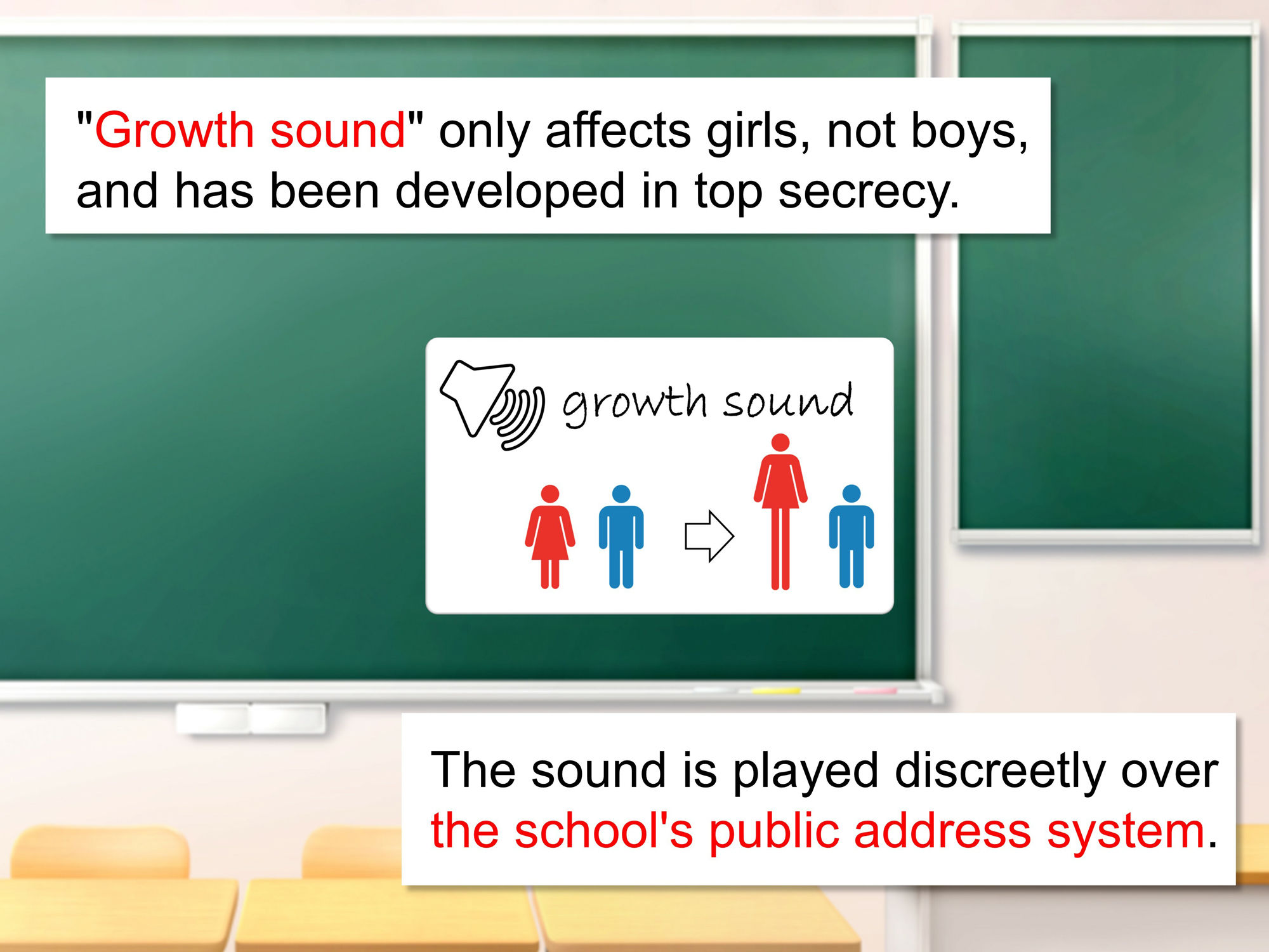 Outgrowing only girls， Overtake boys， Growth sound. Ninja Arc サンプル1ページ目
