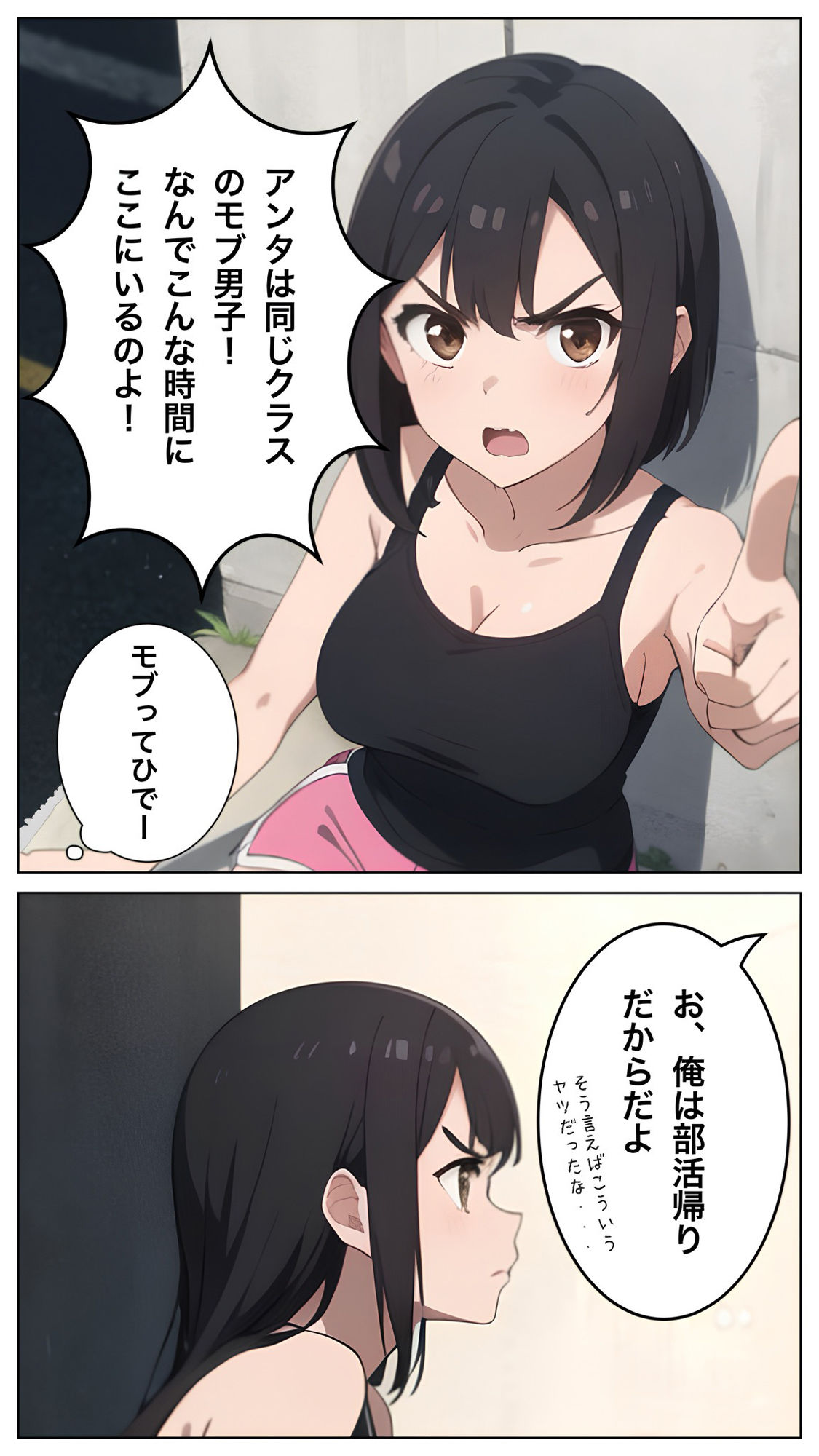 クラスの女子が家出少女になっていたので泊めてヤッタ サンプル2ページ目