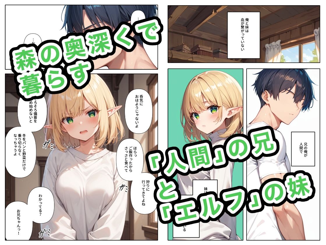 妹エルフは引きこもりたい サンプル1ページ目