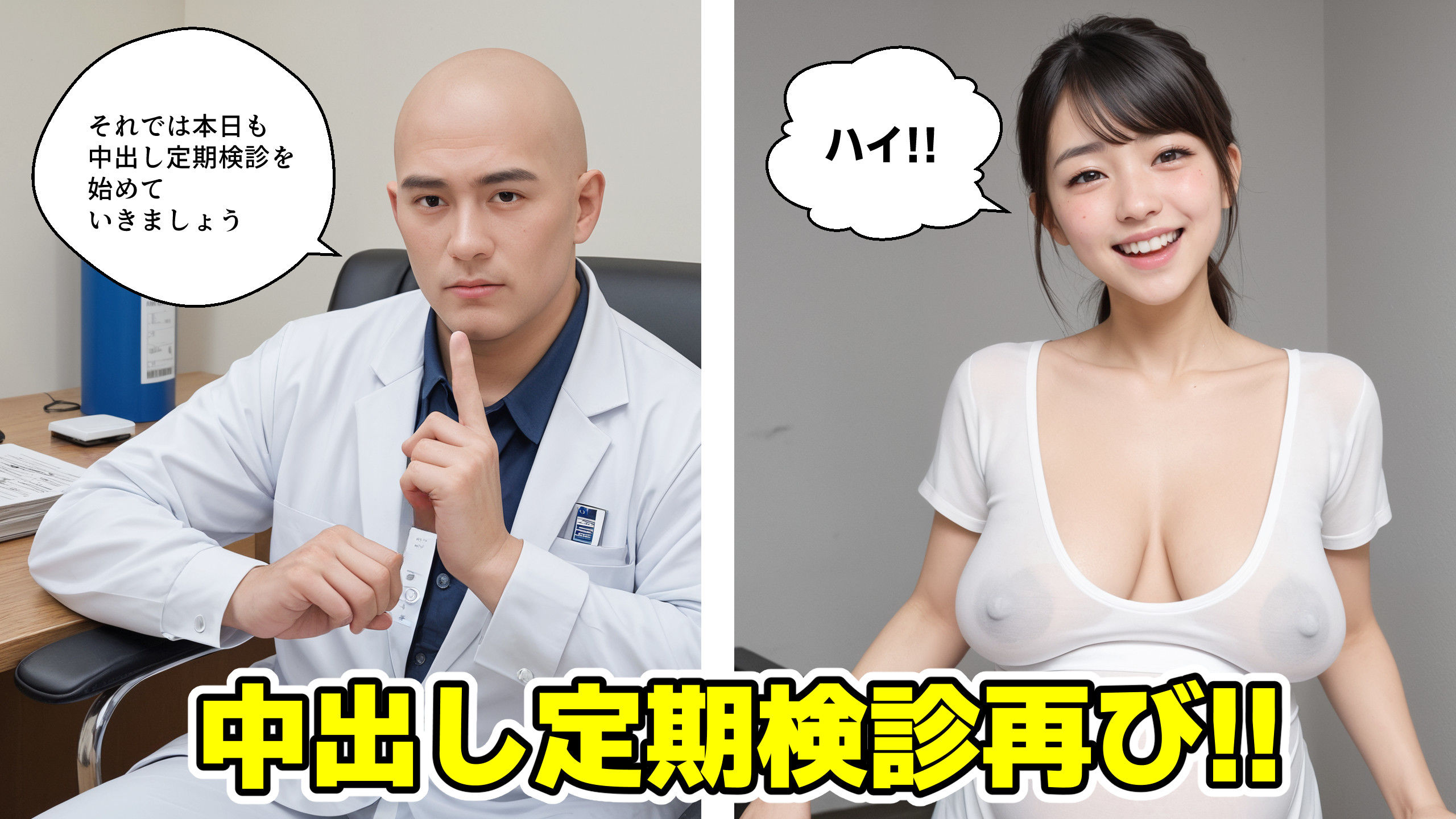 ドス黒乳首妊婦 中出し定期検診3【マンガ＋写真集】ぬるぬるローションH サンプル1ページ目