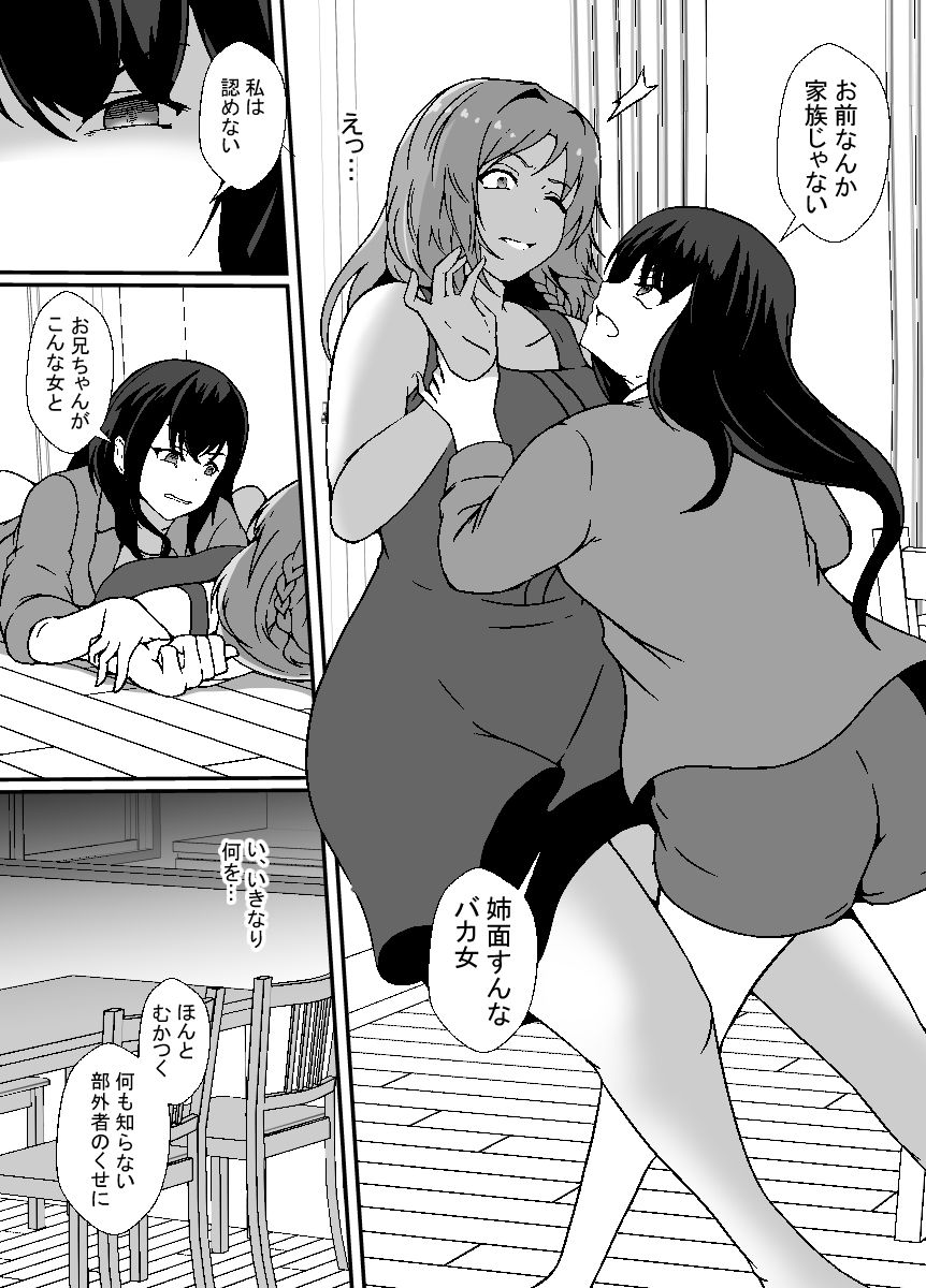 旦那の妹はふたなり娘。ブラコン義妹に犯●れた サンプル5ページ目