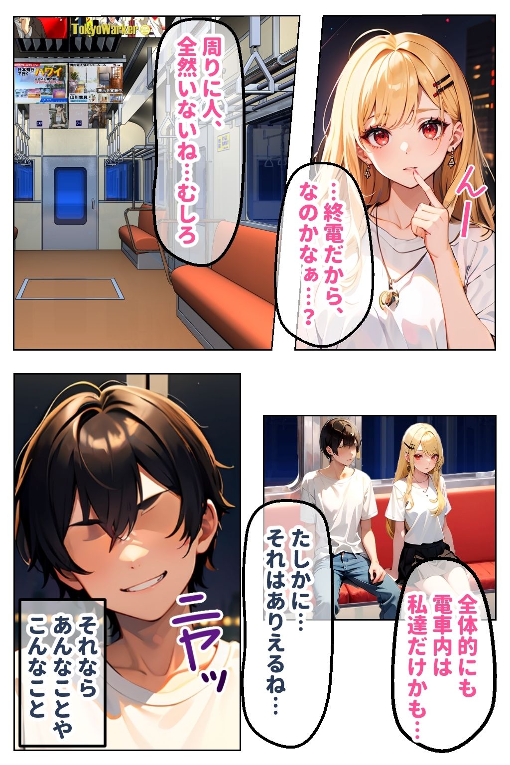 見た目ギャル、中身清楚が堕ちるまで 3電車H編 サンプル2ページ目