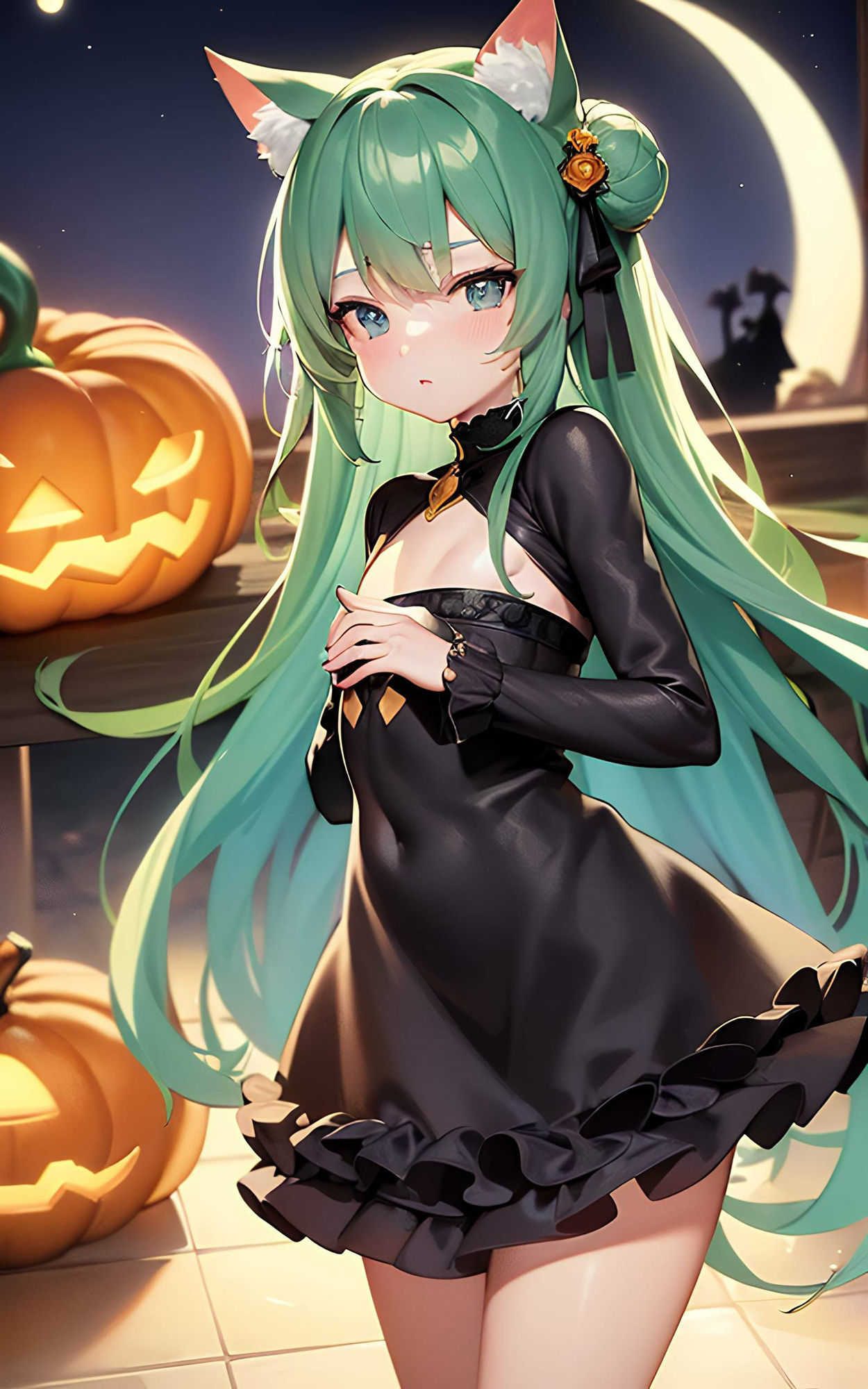 ハロウィンの魔法:猫耳娘たちの魅惑イラスト集3 サンプル6ページ目