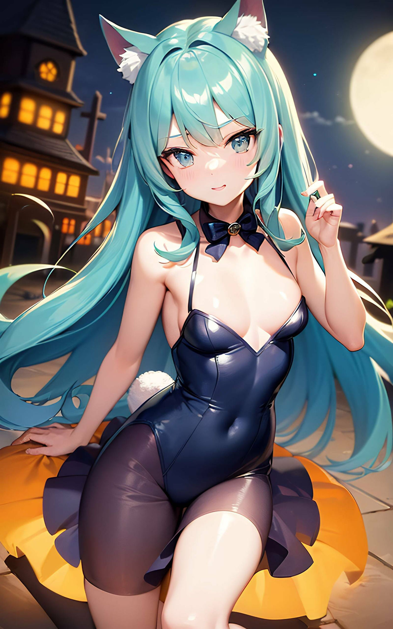 ハロウィンの魔法:猫耳娘たちの魅惑イラスト集3 サンプル7ページ目