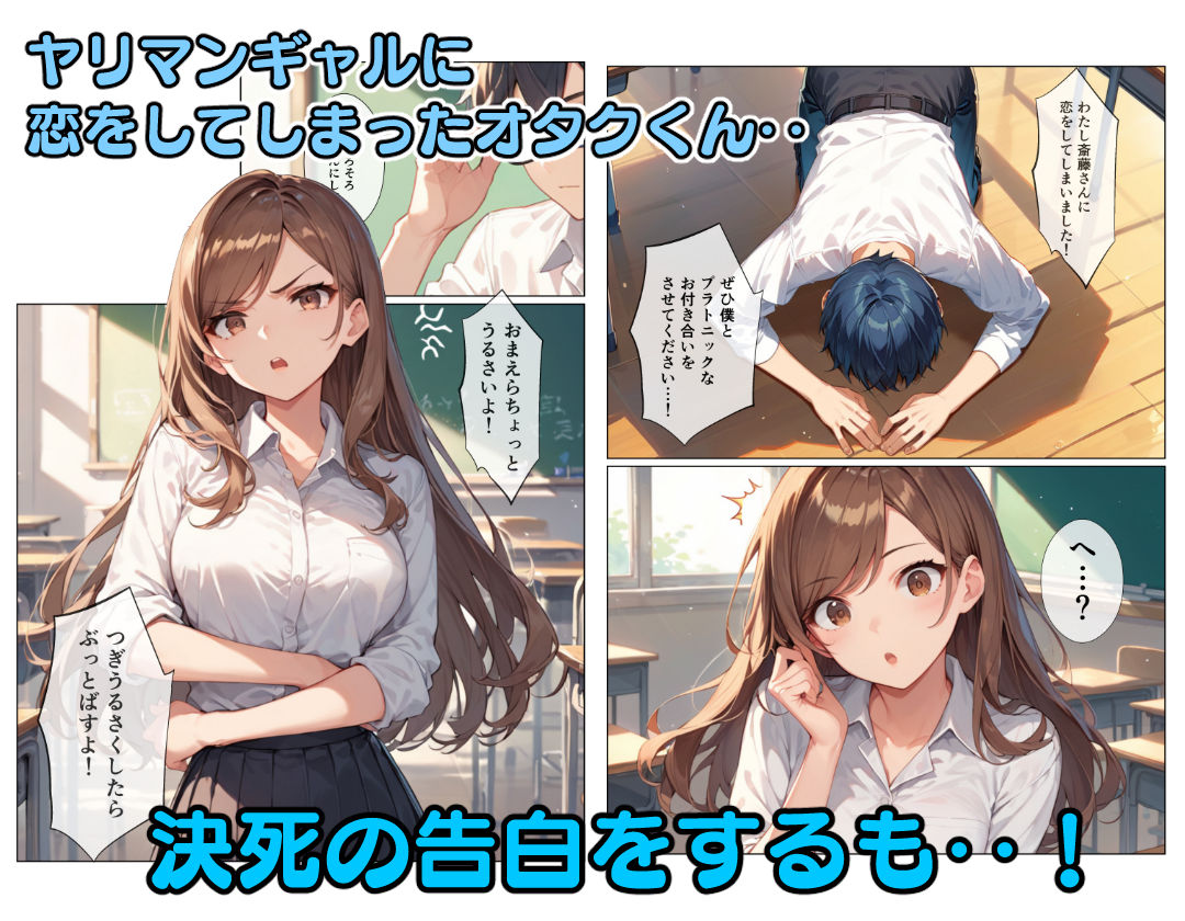 ヤリマンギャルとオタクくん サンプル1ページ目