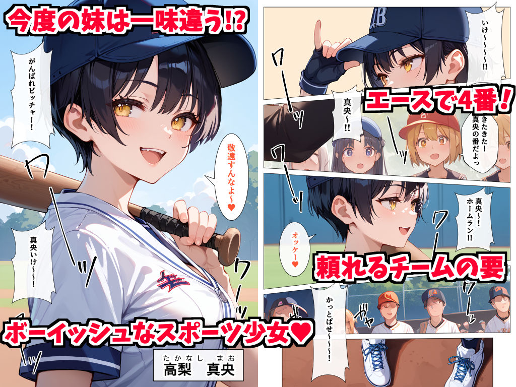 ボーイッシュな妹が脱いだらすごかったので何度も生ハメして中出ししまくった話 サンプル1ページ目