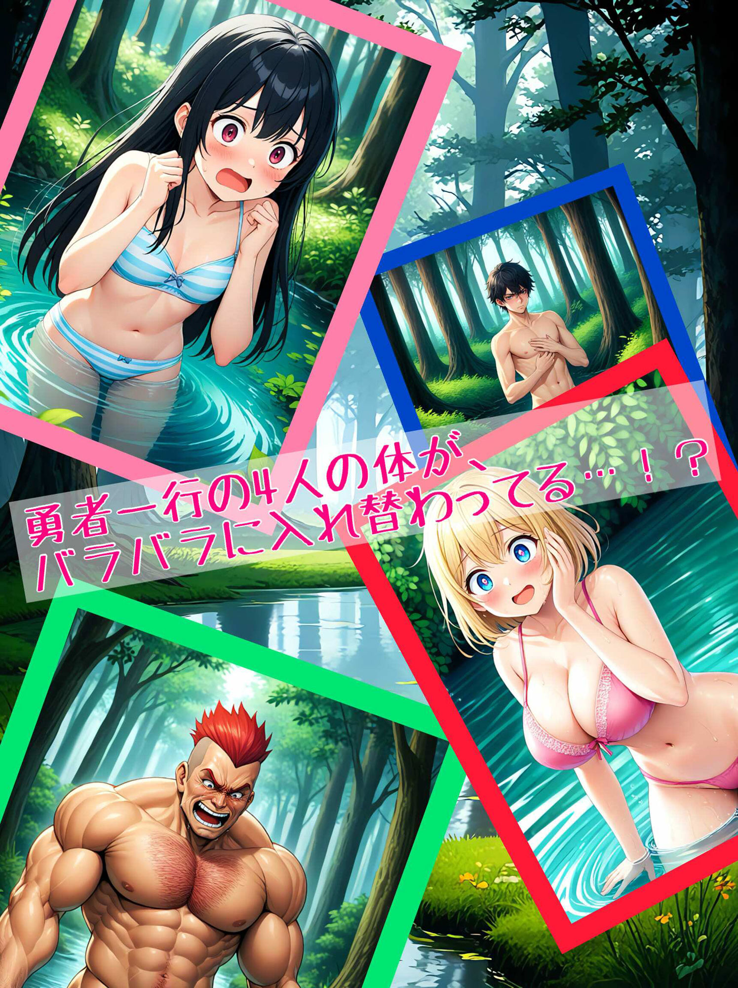 【集団入れ替わり・入れ替わり回】アニメや漫画によくある、入れ替わりエピソード サンプル2ページ目