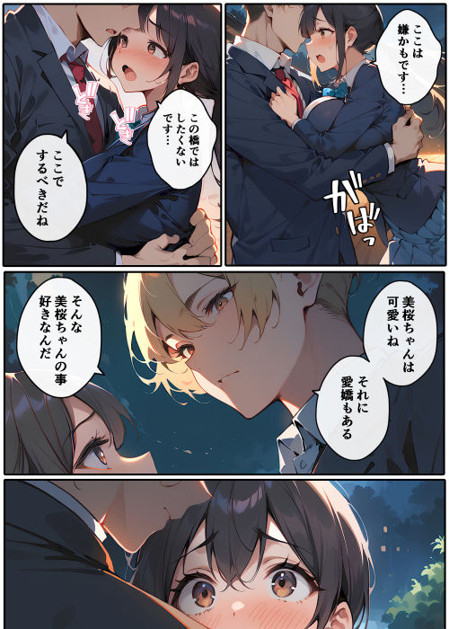 幼なじみの長いスカートが日に日に短くなってしまう話 サンプル6ページ目