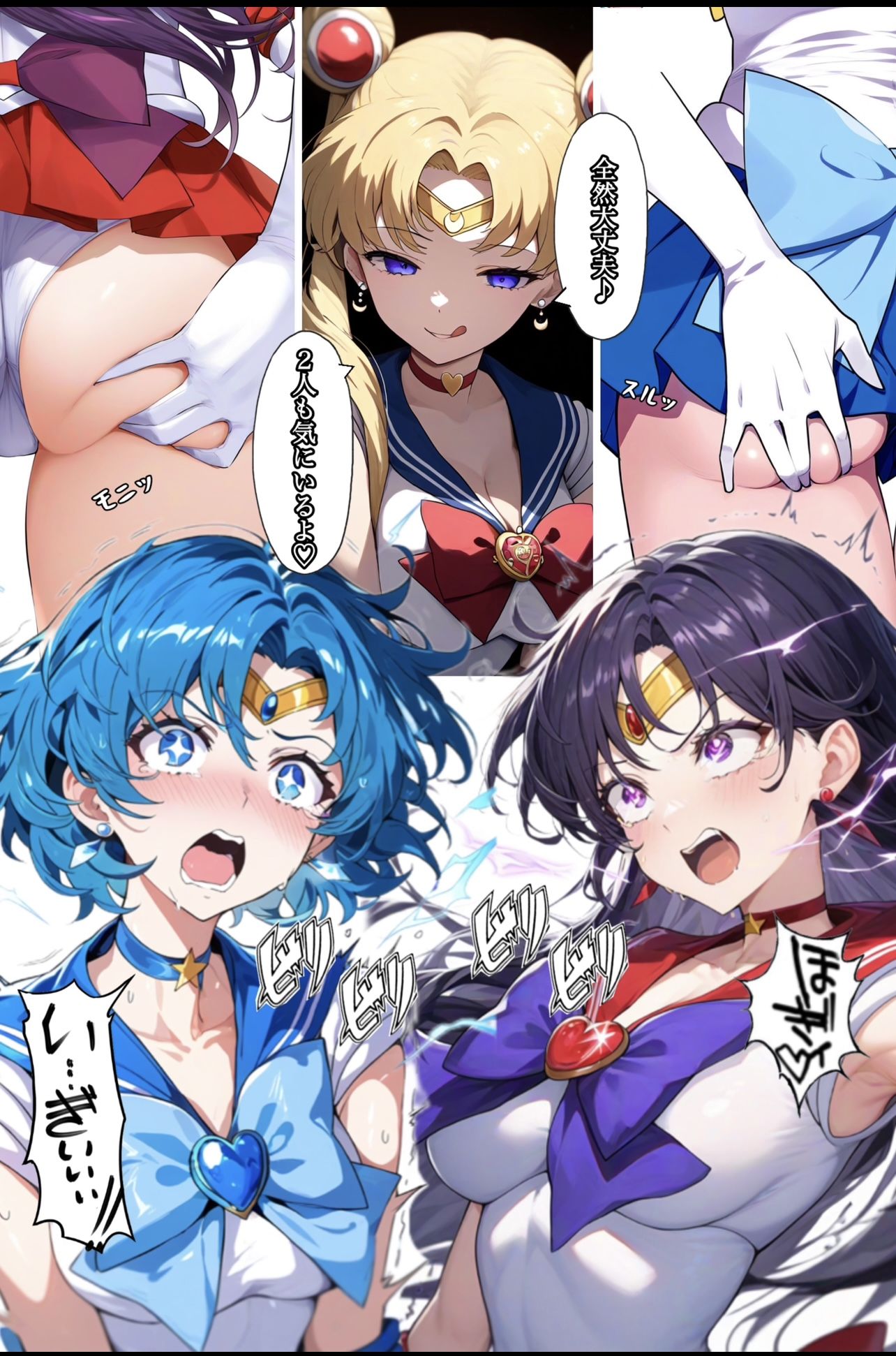アヘ顔戦士セーラーgirl’s 1 サンプル5ページ目