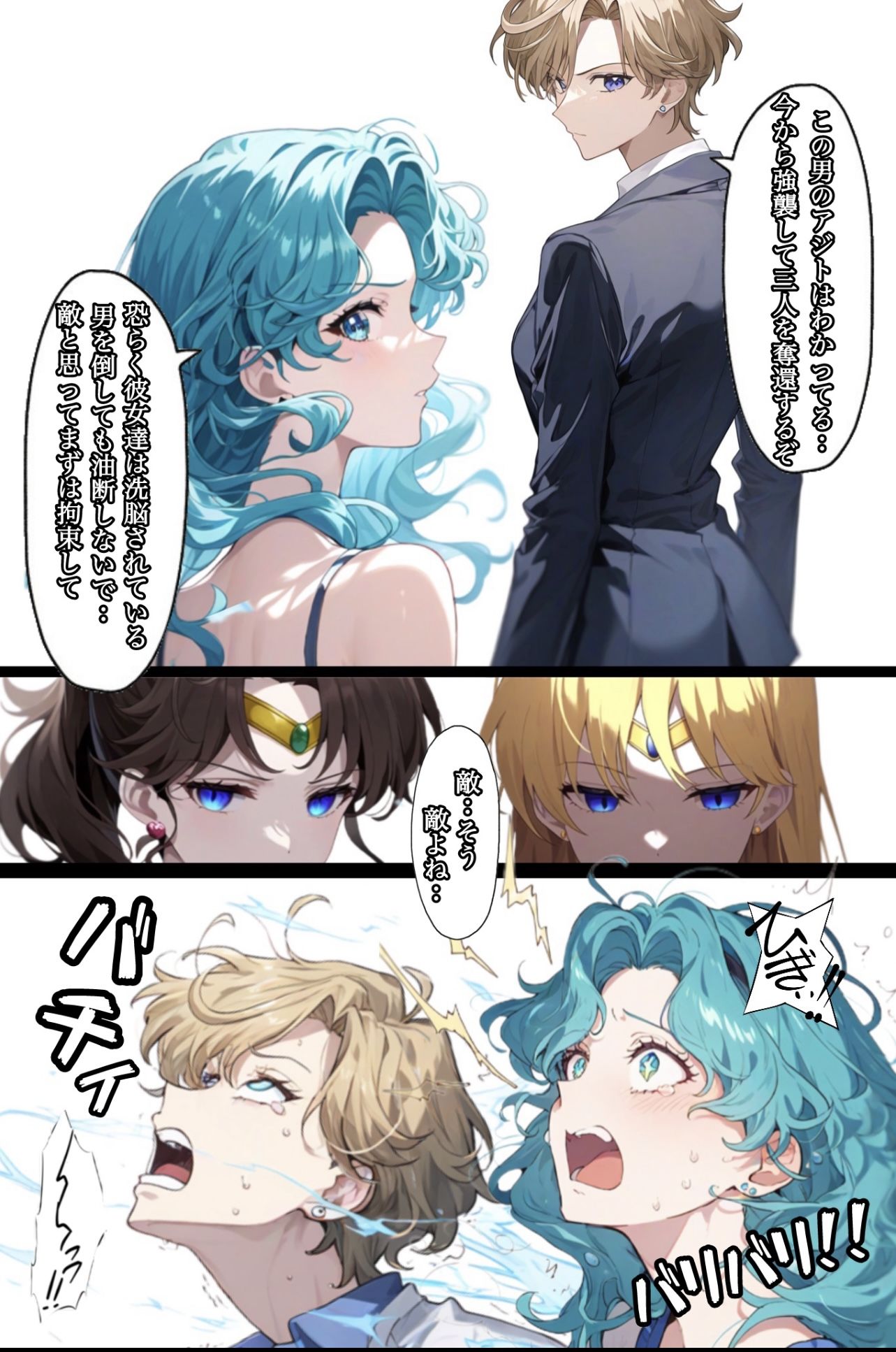 アヘ顔戦士セーラーgirl’s2 サンプル1ページ目