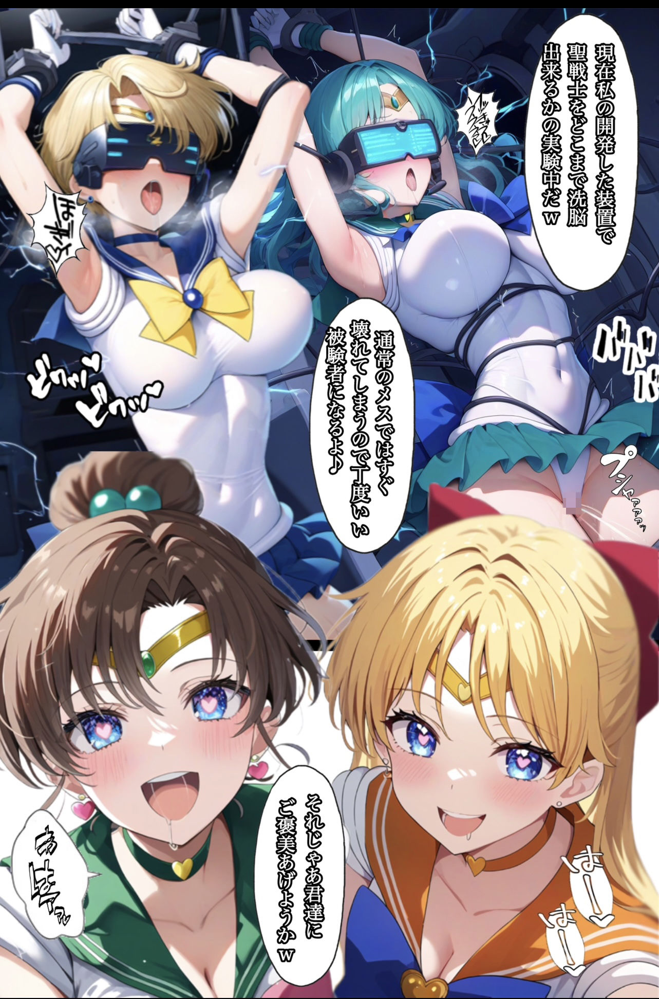 アヘ顔戦士セーラーgirl’s2 サンプル4ページ目