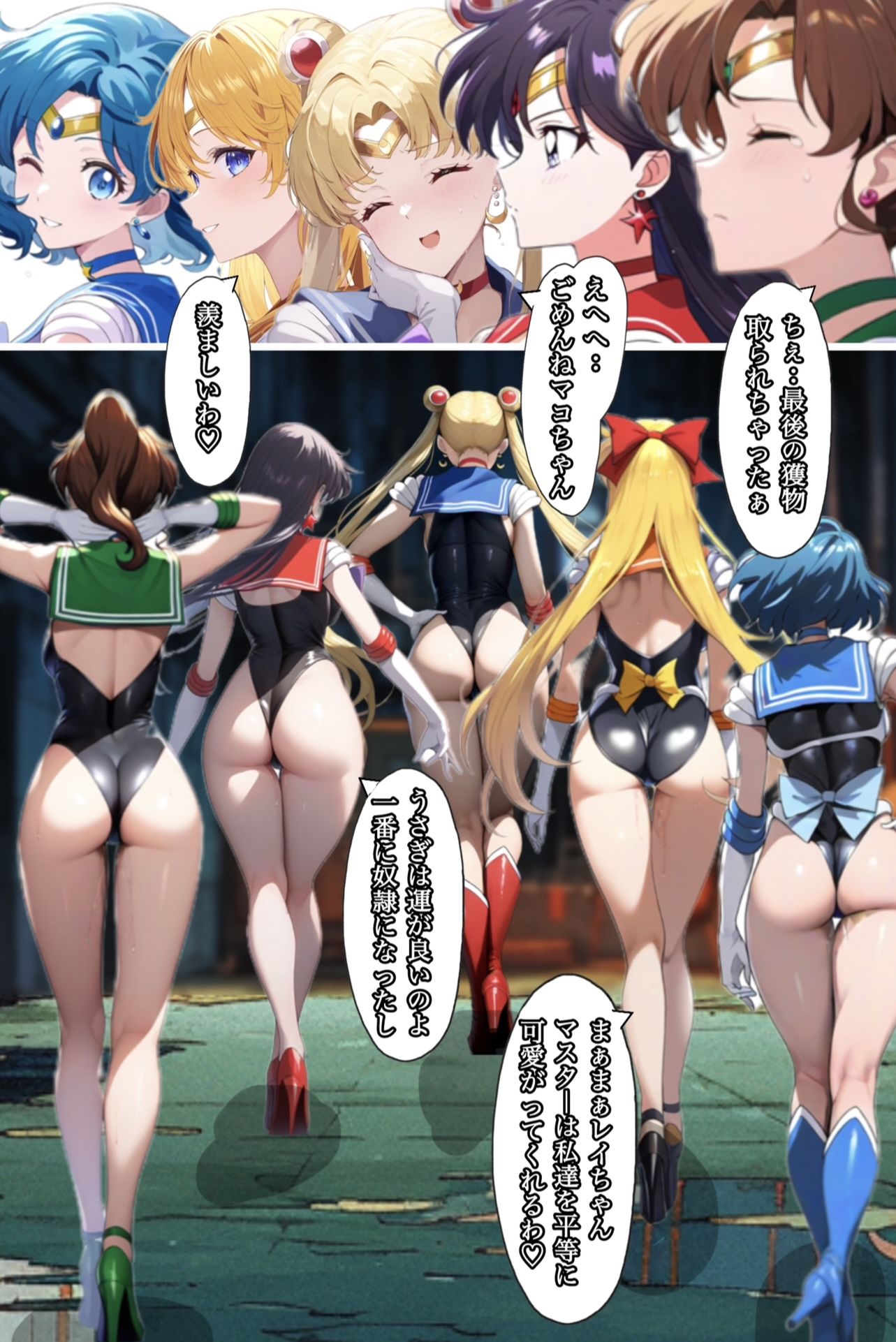 アヘ顔戦士セーラーgirl’s3 サンプル1ページ目
