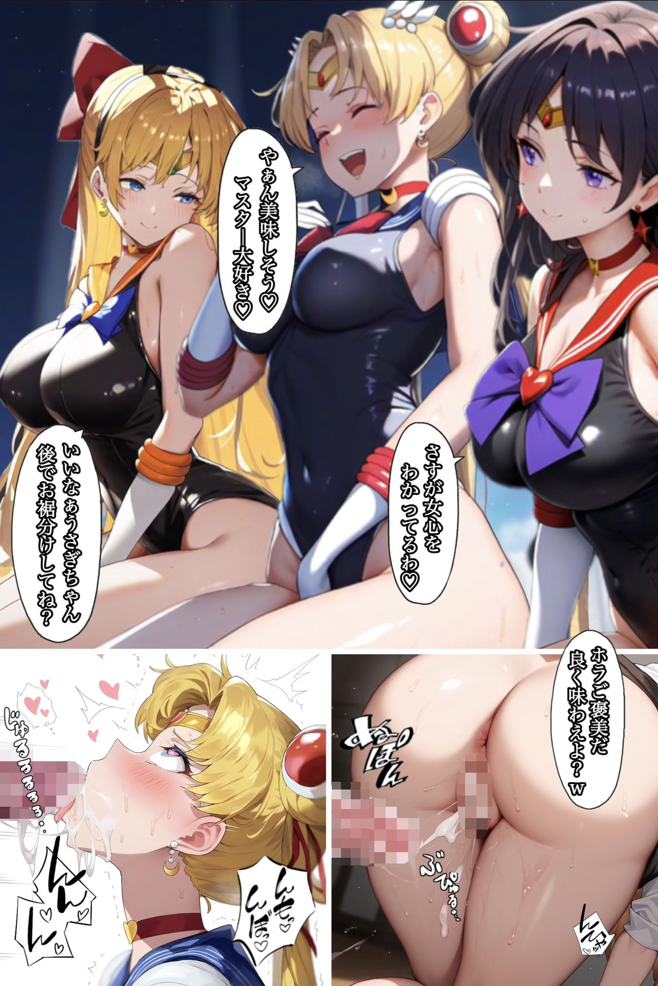 アヘ顔戦士セーラーgirl’s3 サンプル3ページ目