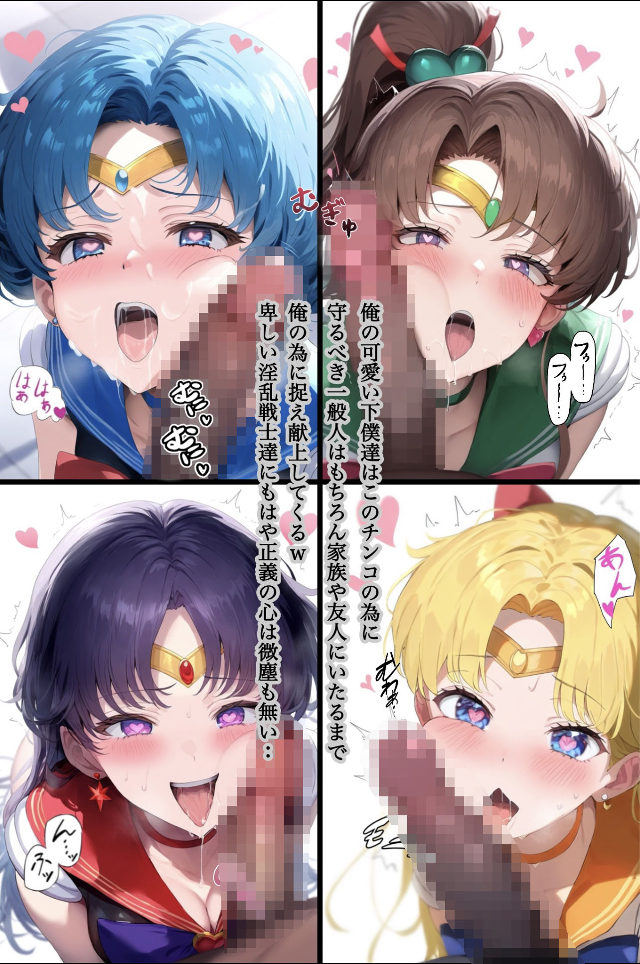 アヘ顔戦士セーラーgirl’s3 サンプル5ページ目