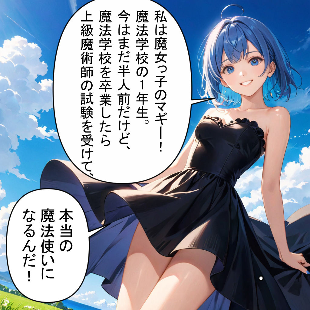 魔女っ子マギーちゃん♪ サンプル1ページ目