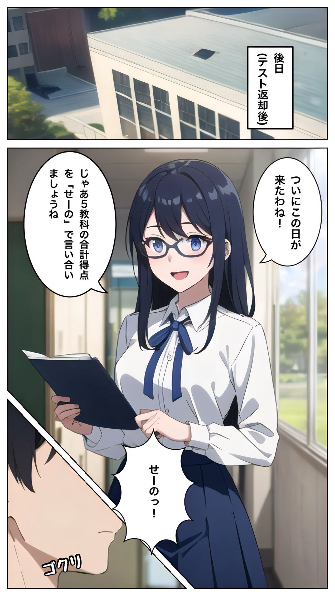 清楚なガリ勉美女にテストで勝ったからヤリたい放題した結果 サンプル5ページ目