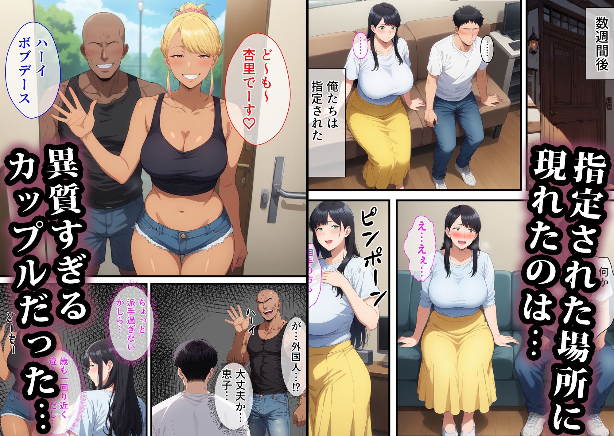 寝取られスワッピング〜人妻交換編 サンプル3ページ目