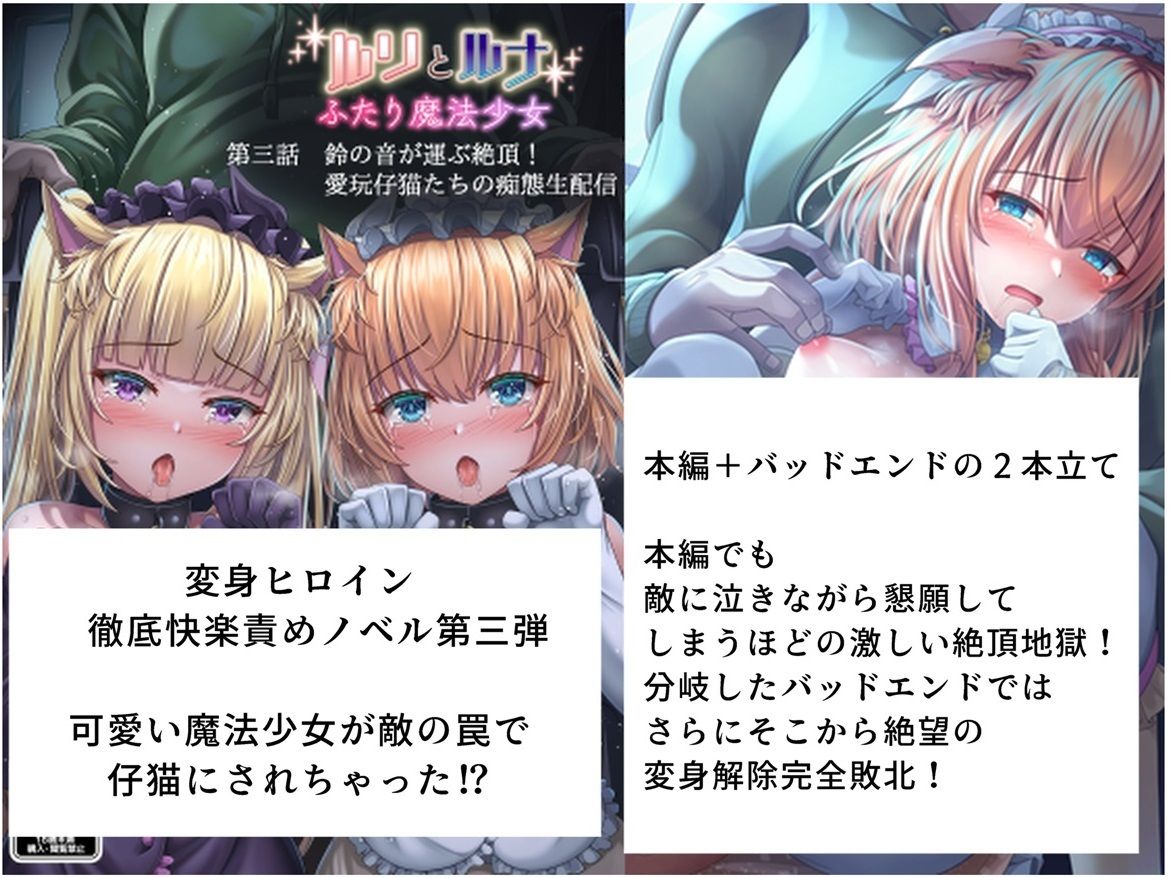 『ルリとルナ』第三話:鈴の音が運ぶ絶頂！  愛玩仔猫たちの痴態生配信 サンプル1ページ目
