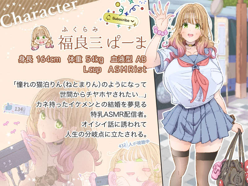 インフルエンサーのさいなん 〜ふくらみちゃん編〜 FANZA限定GIFアニ付き サンプル1ページ目