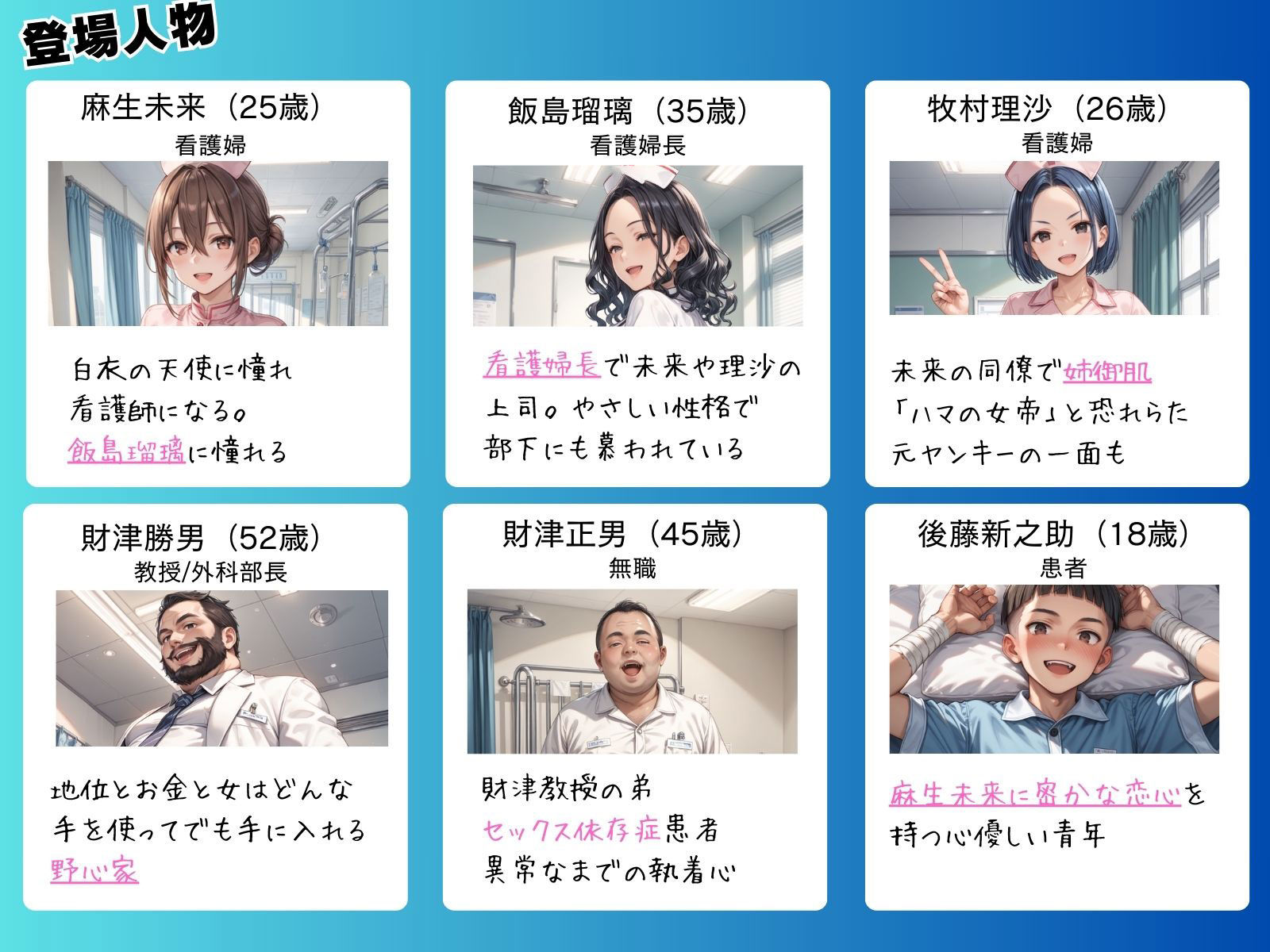 媚薬の海で溺れた天使（看護婦）前編 サンプル1ページ目