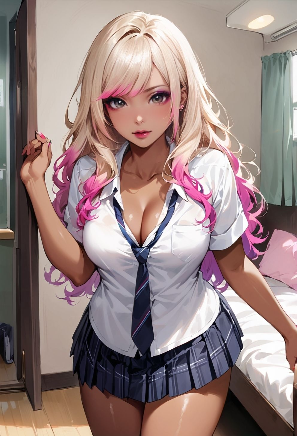 学校一可愛い黒ギャルが遊びで誘惑してきたからイかせまくった話 サンプル1ページ目