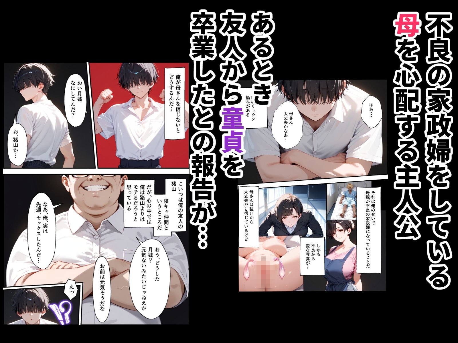 女手ひとつでボクを育ててくれた自慢の母がボクを守るためにいじめっ子の女になる話2 サンプル1ページ目