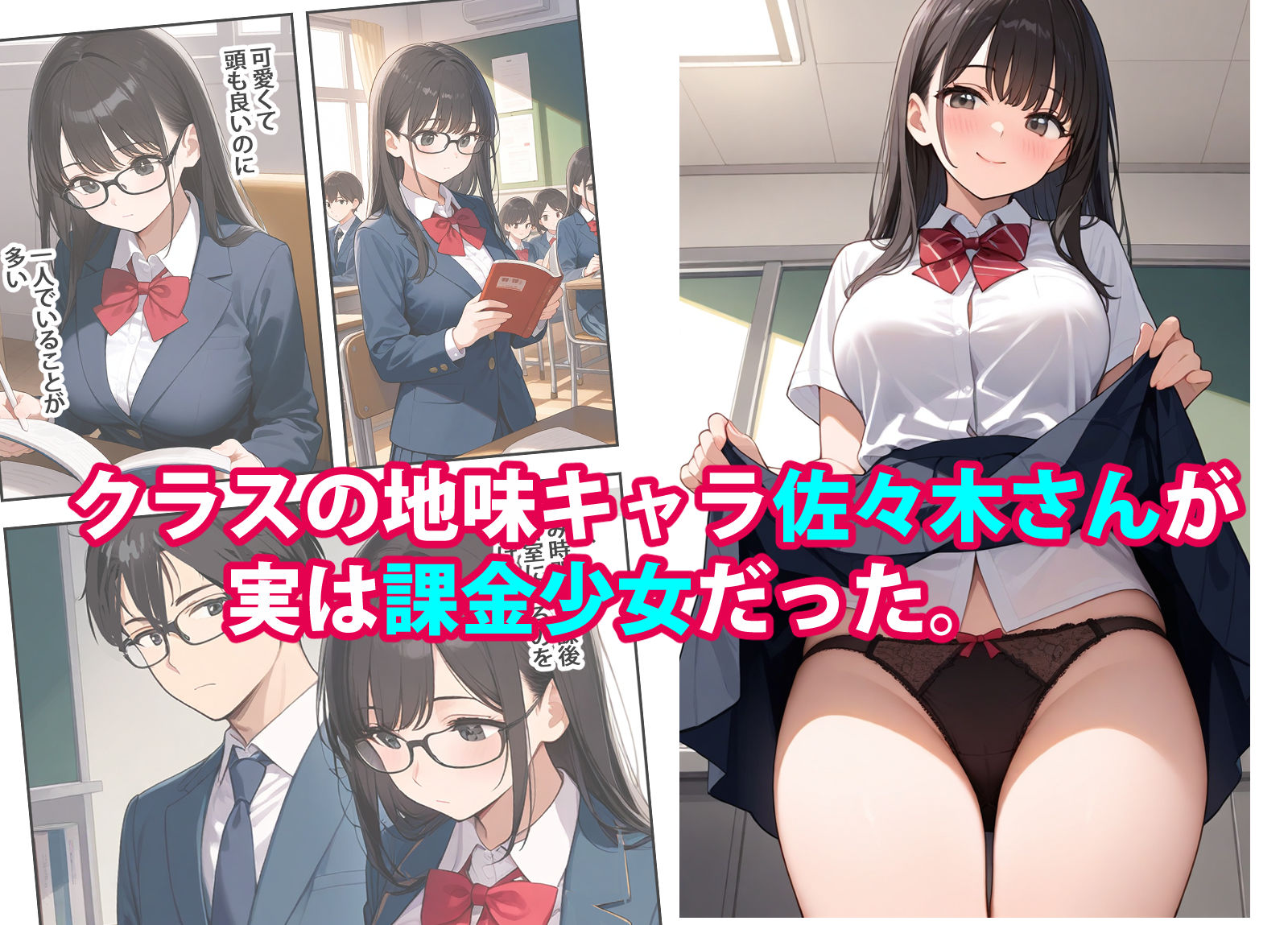 課金少女2 地味キャの佐々木さんが僕のために裸になってくれる サンプル1ページ目